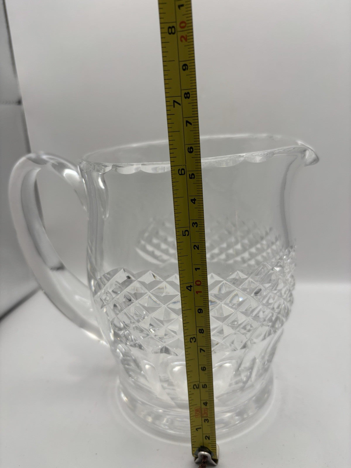 Vintage Waterford Crystal Pitcher In The Colleen Pattern. Made In Ireland 6”