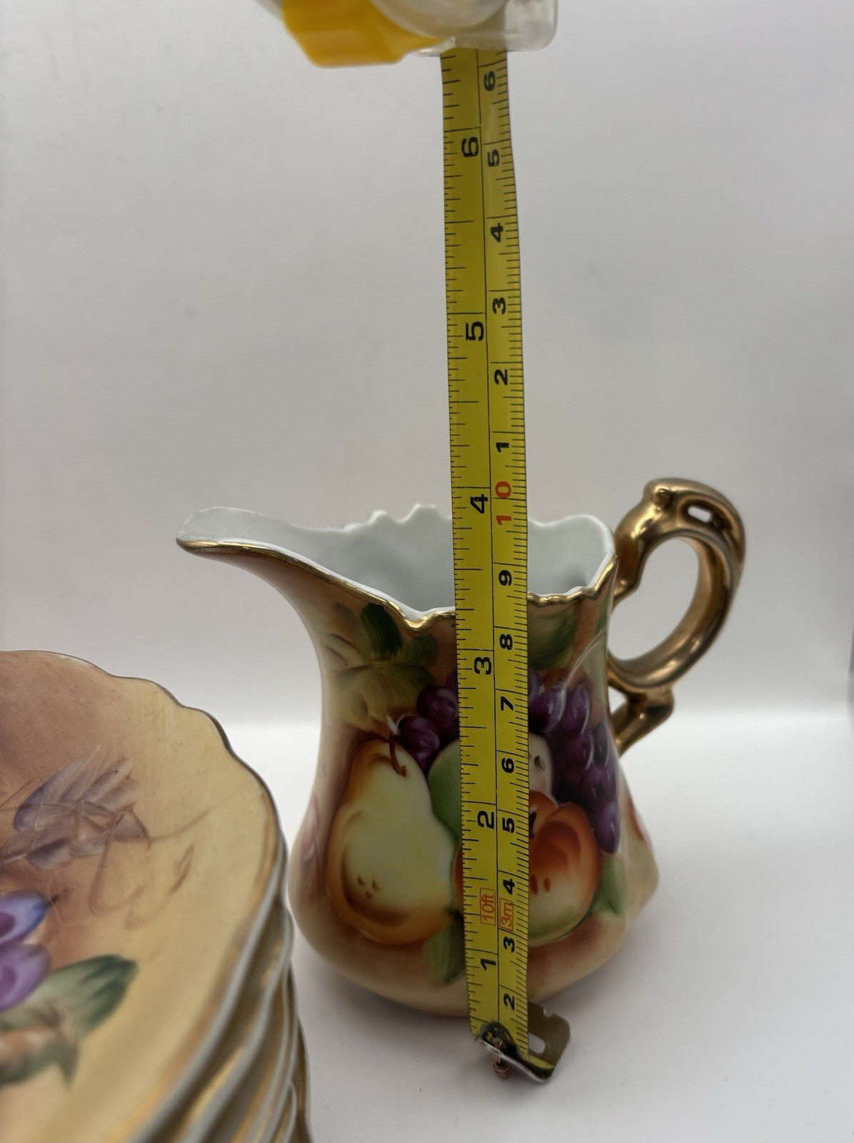 Lefton China Heritage Brown Fruit Tea Theme Set