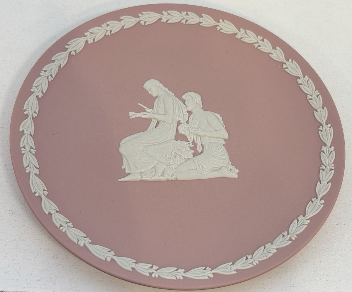 Wedgwood 4 Seasons plate autumn pink jasperware 75th Anniversary