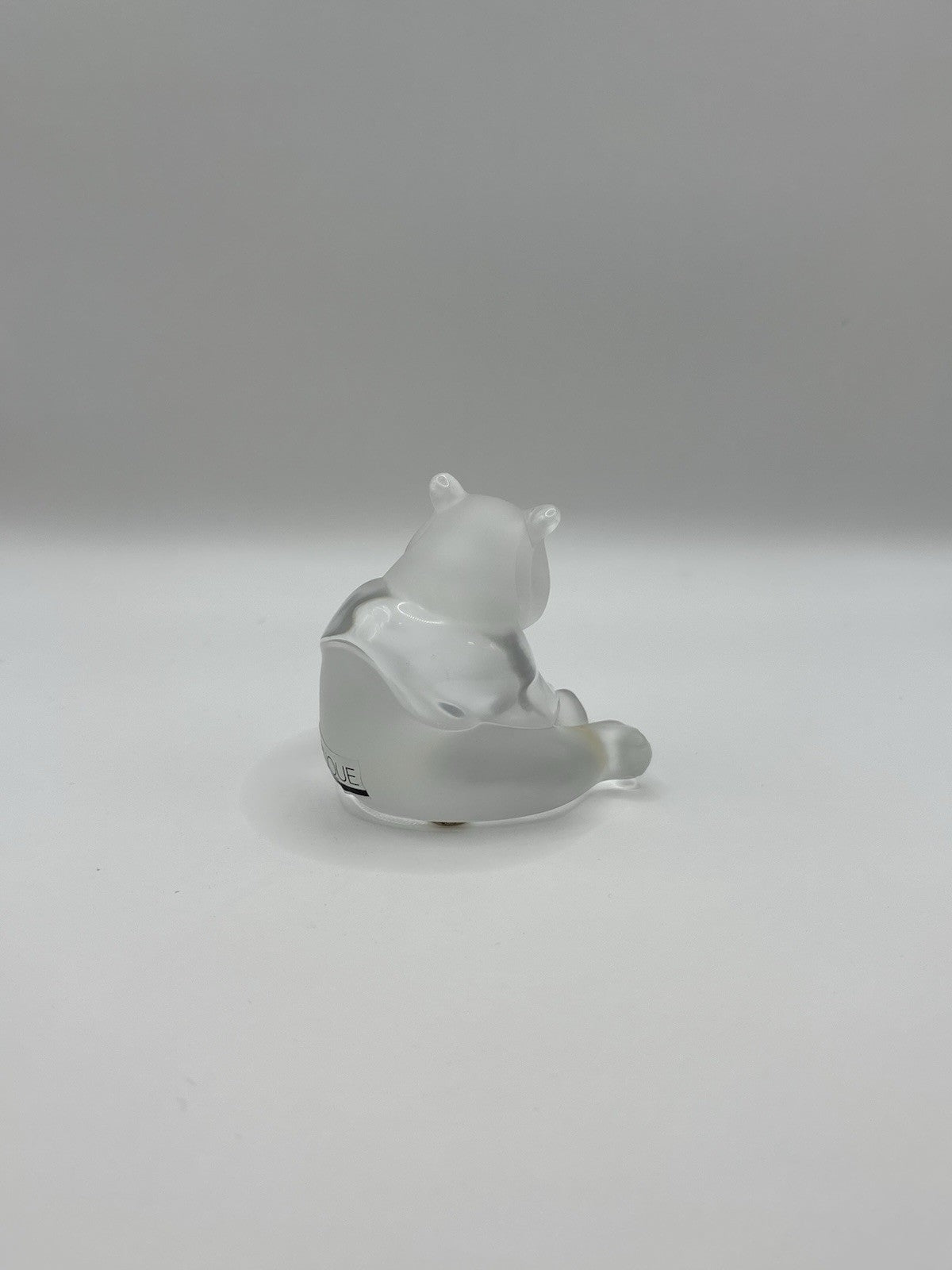 Lolique France Crystal Panda Sculpture Figurine Signed Limited Edition