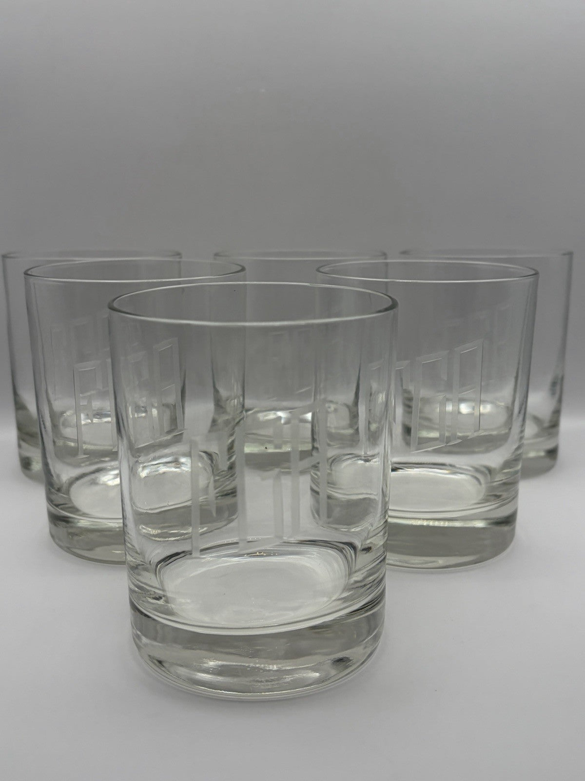 Vintage Double Old Fashioned (DOF) / Rocks Tumbler Classic Glasses Set of 8