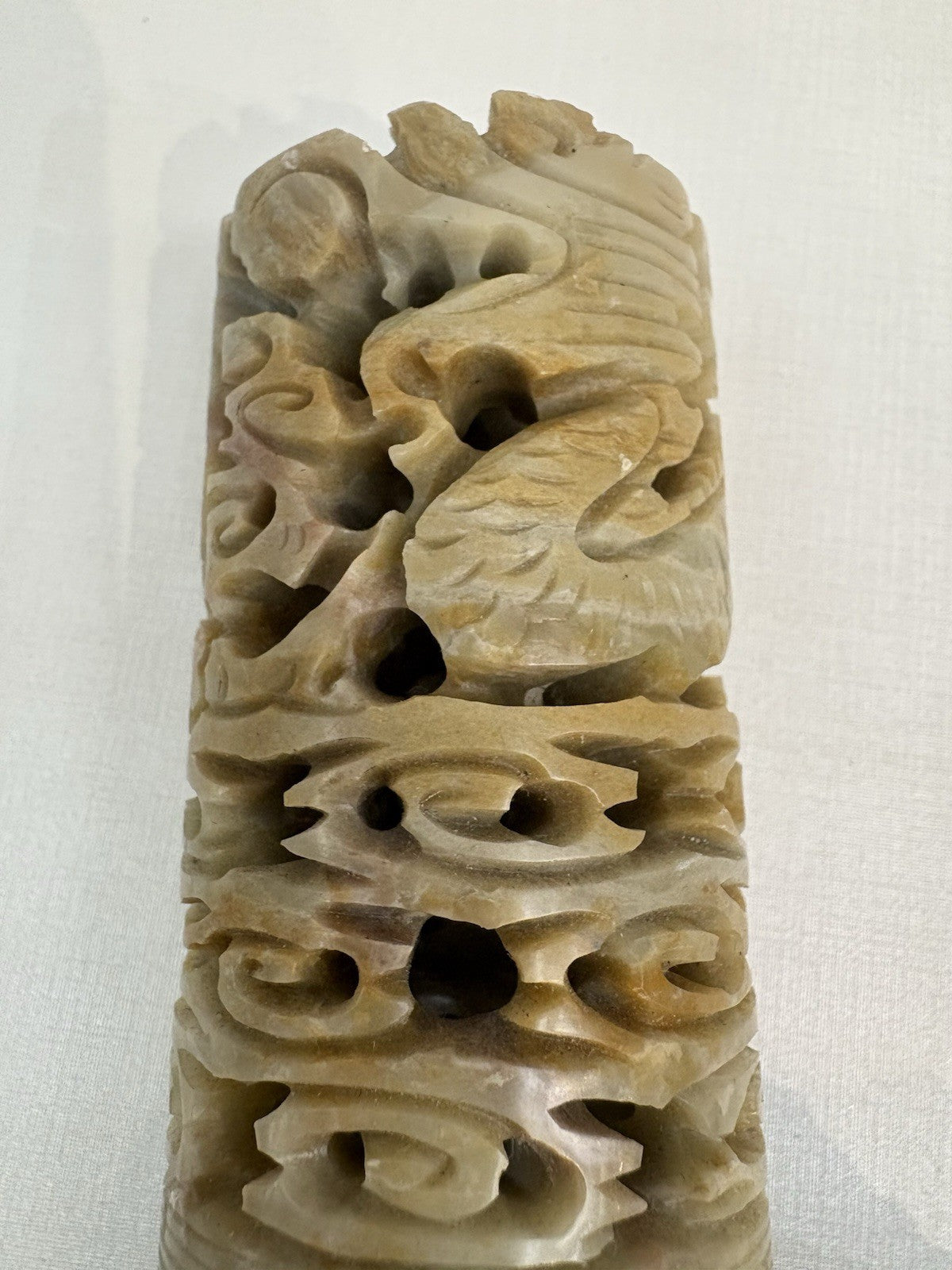 Vintage Chinese art carved in marble