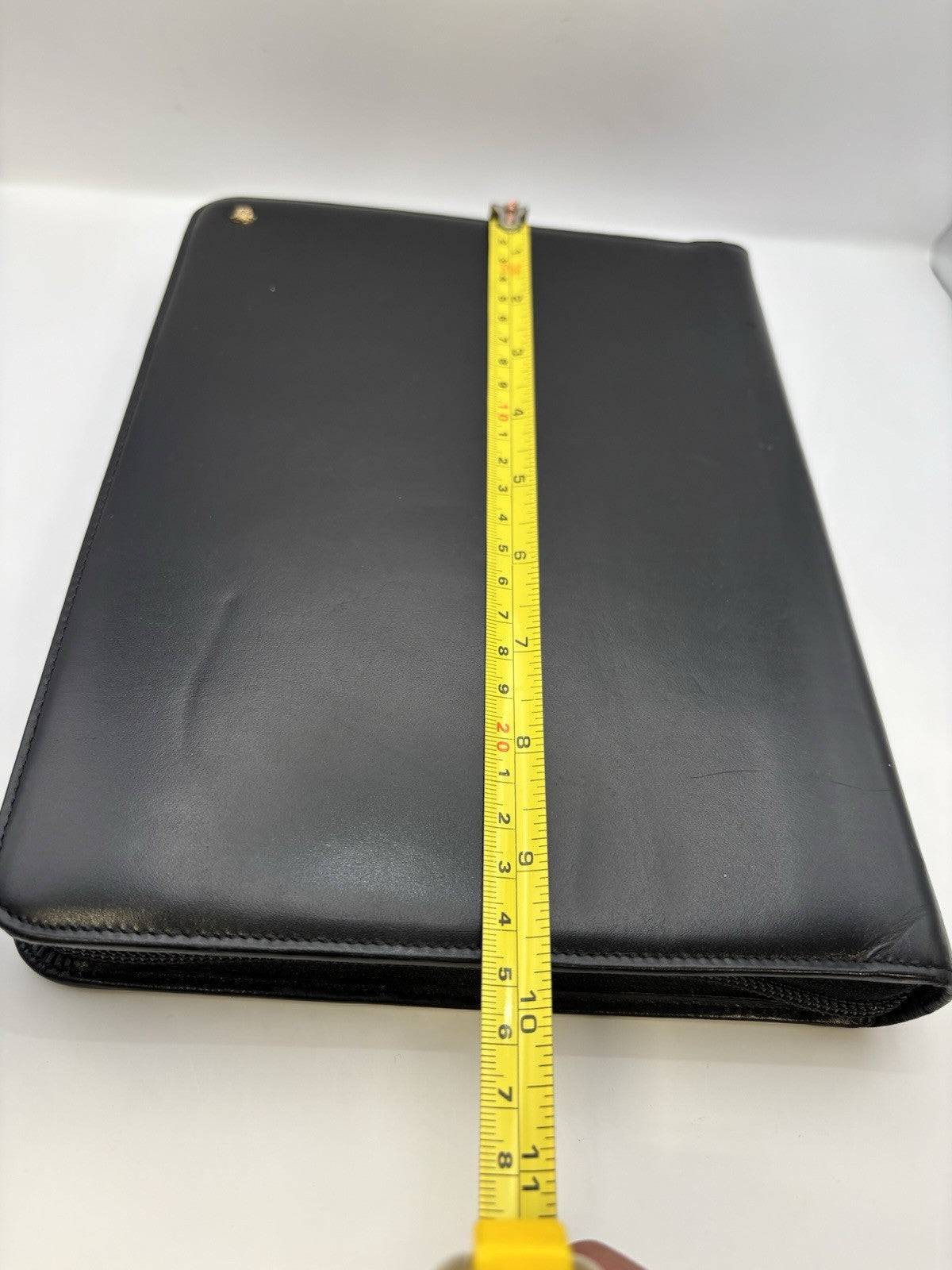 Versace 100% Leather Black Daily Planner Organizer Agenda New