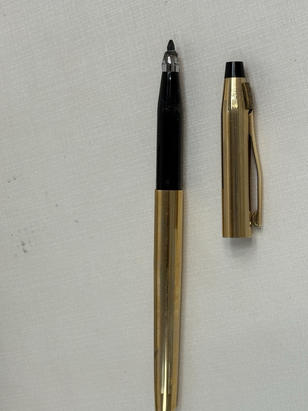 12k Gold-Filled Soft-Tip Pen in Box w/black Ink Refill