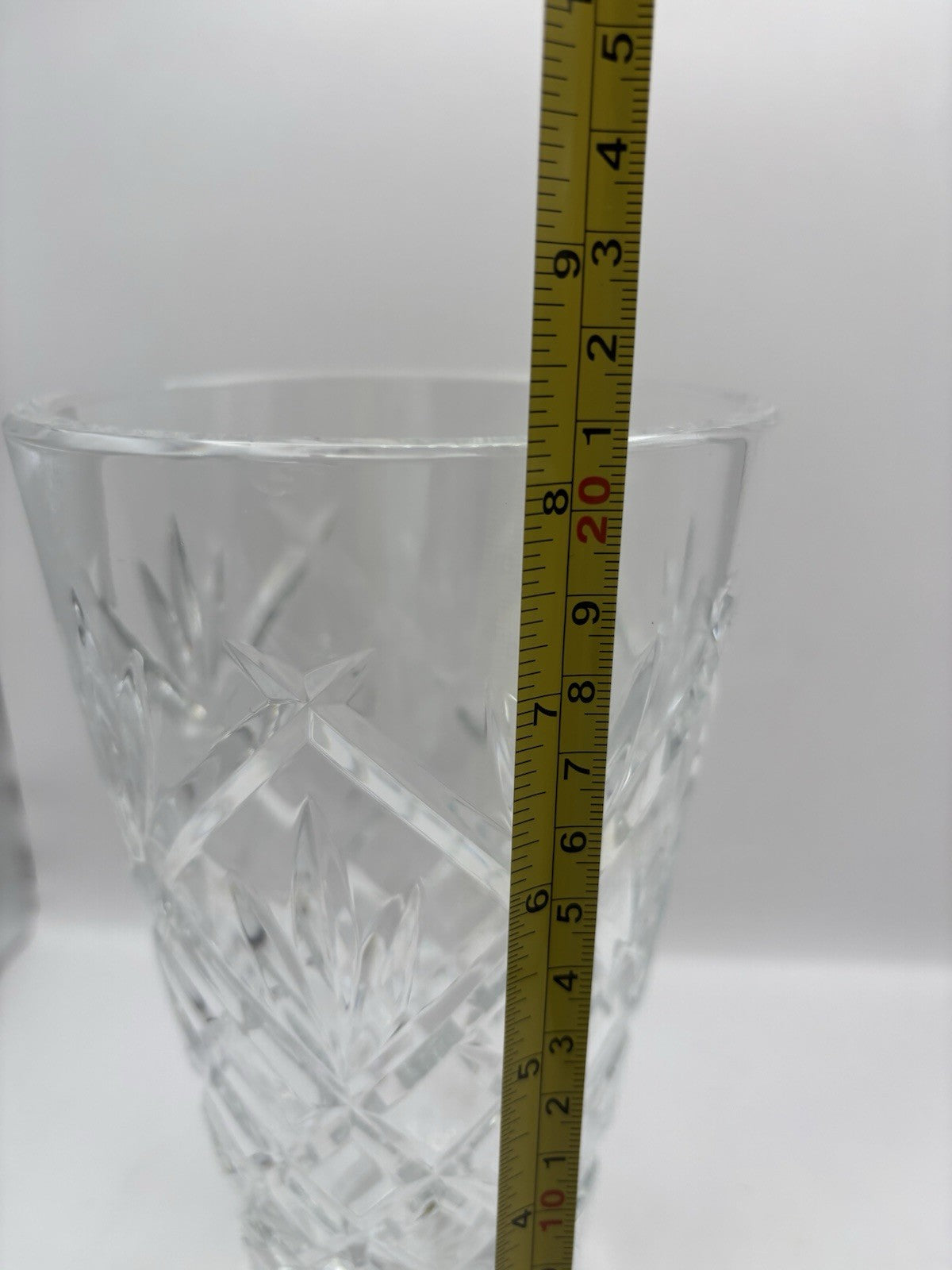 Waterford Crystal Innisfree 8 Pedestal Footed Vase. Excellent Condition