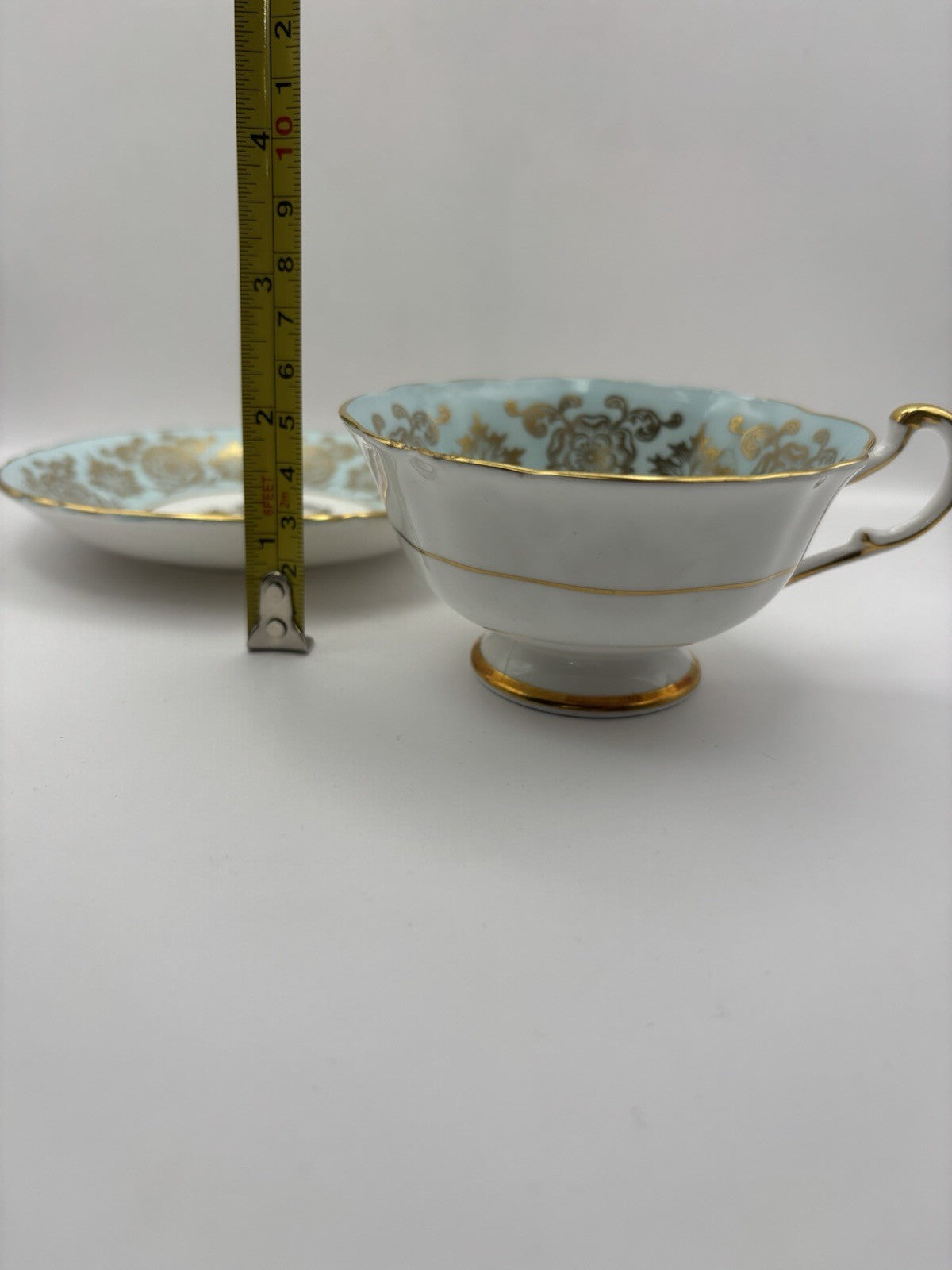 Vintage Paragon teacup and saucer set commemorating the 1959 St. Lawrence Seaway