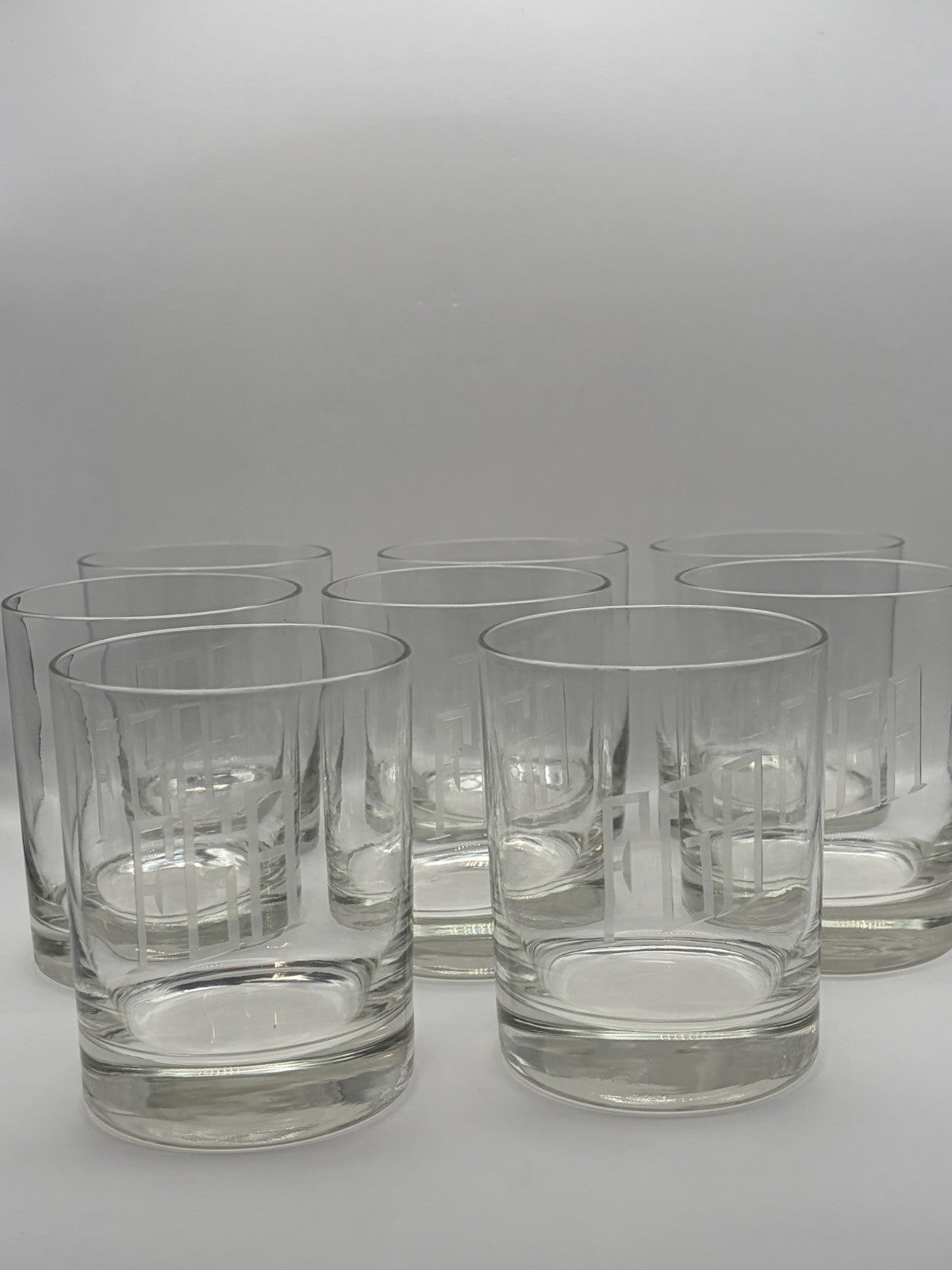 Vintage Double Old Fashioned (DOF) / Rocks Tumbler Classic Glasses Set of 8