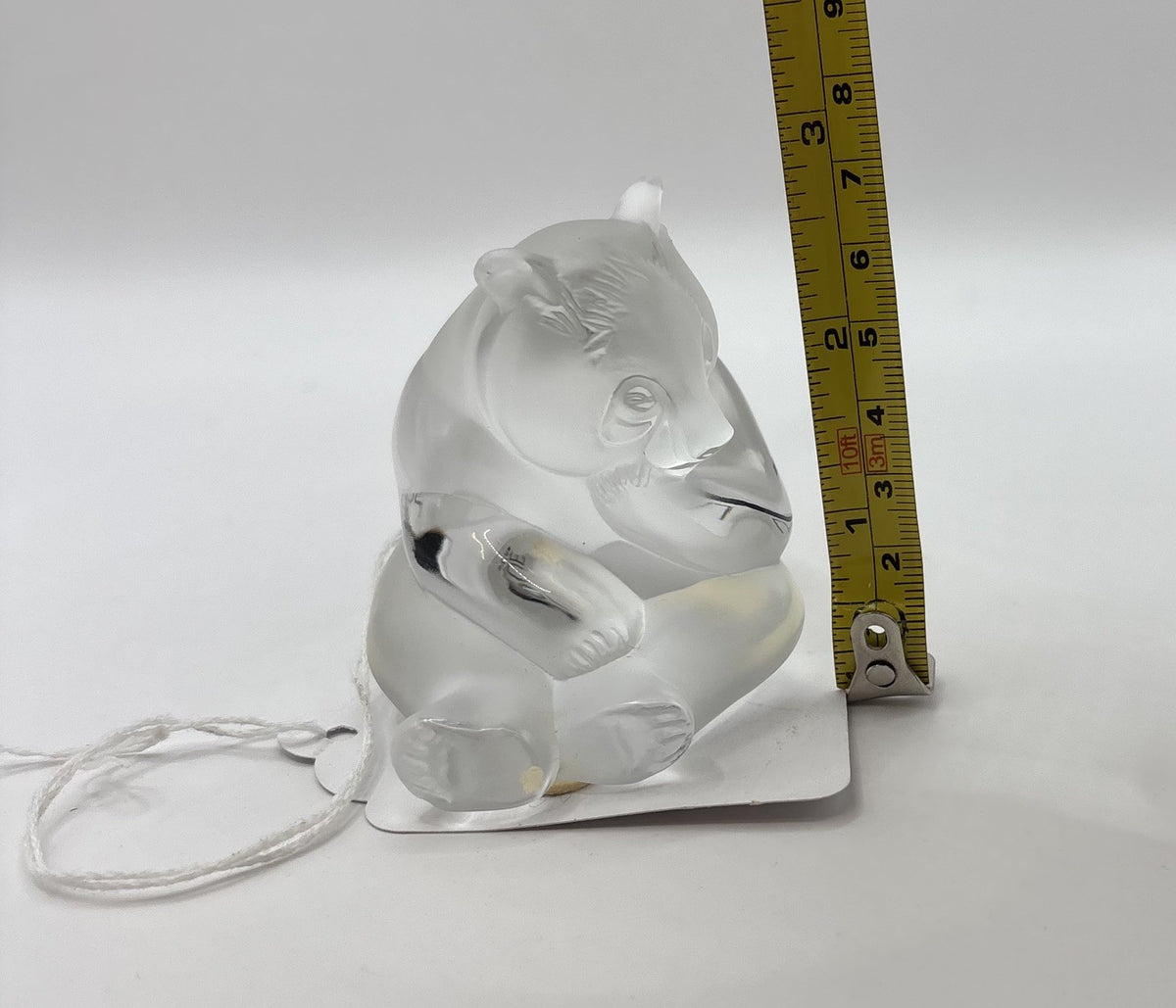 Lolique France Crystal Panda Sculpture Figurine Signed Limited Edition
