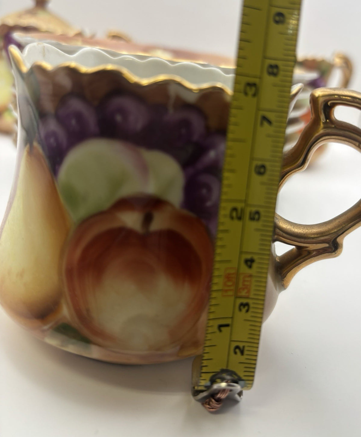 Lefton China Heritage Brown Fruit Tea Theme Set