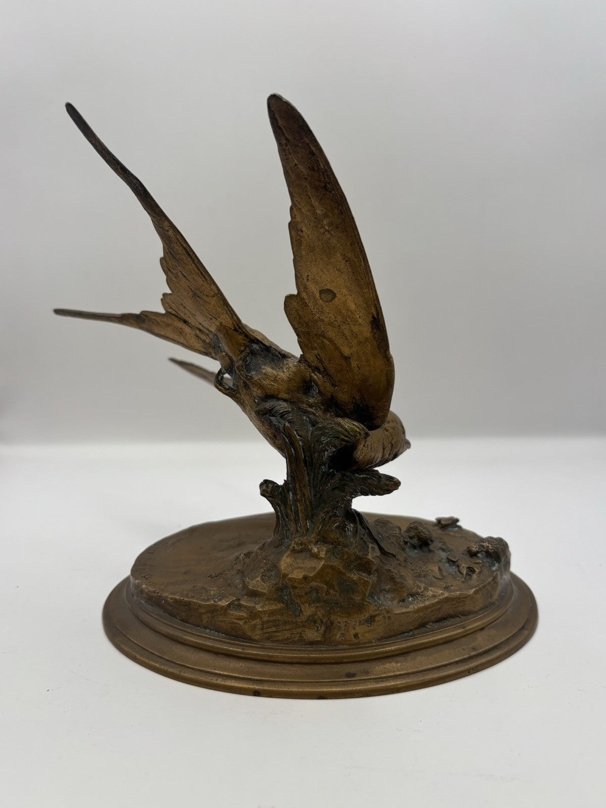 Paul Comoléra French 1818- 1897 Signed Antique Bronze Figurine Sculpture Art 6.4
