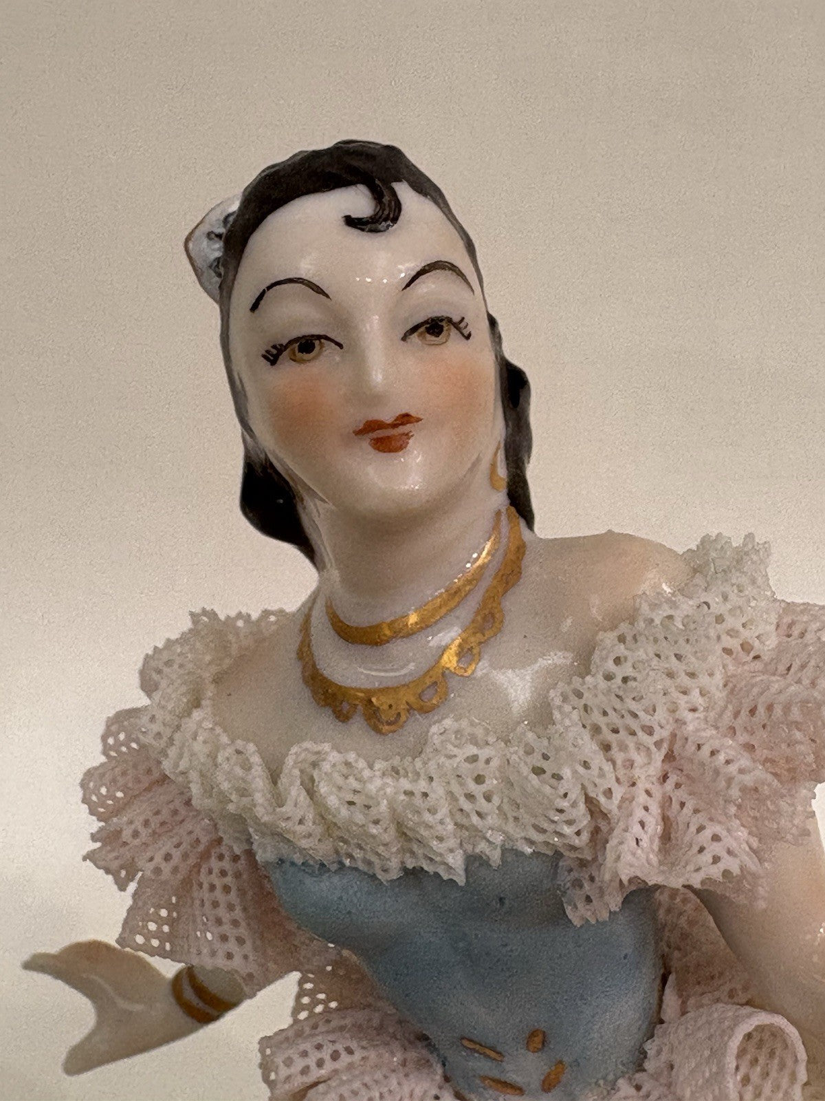 Dresden dancer Ceramic Figurine Statue 6”
