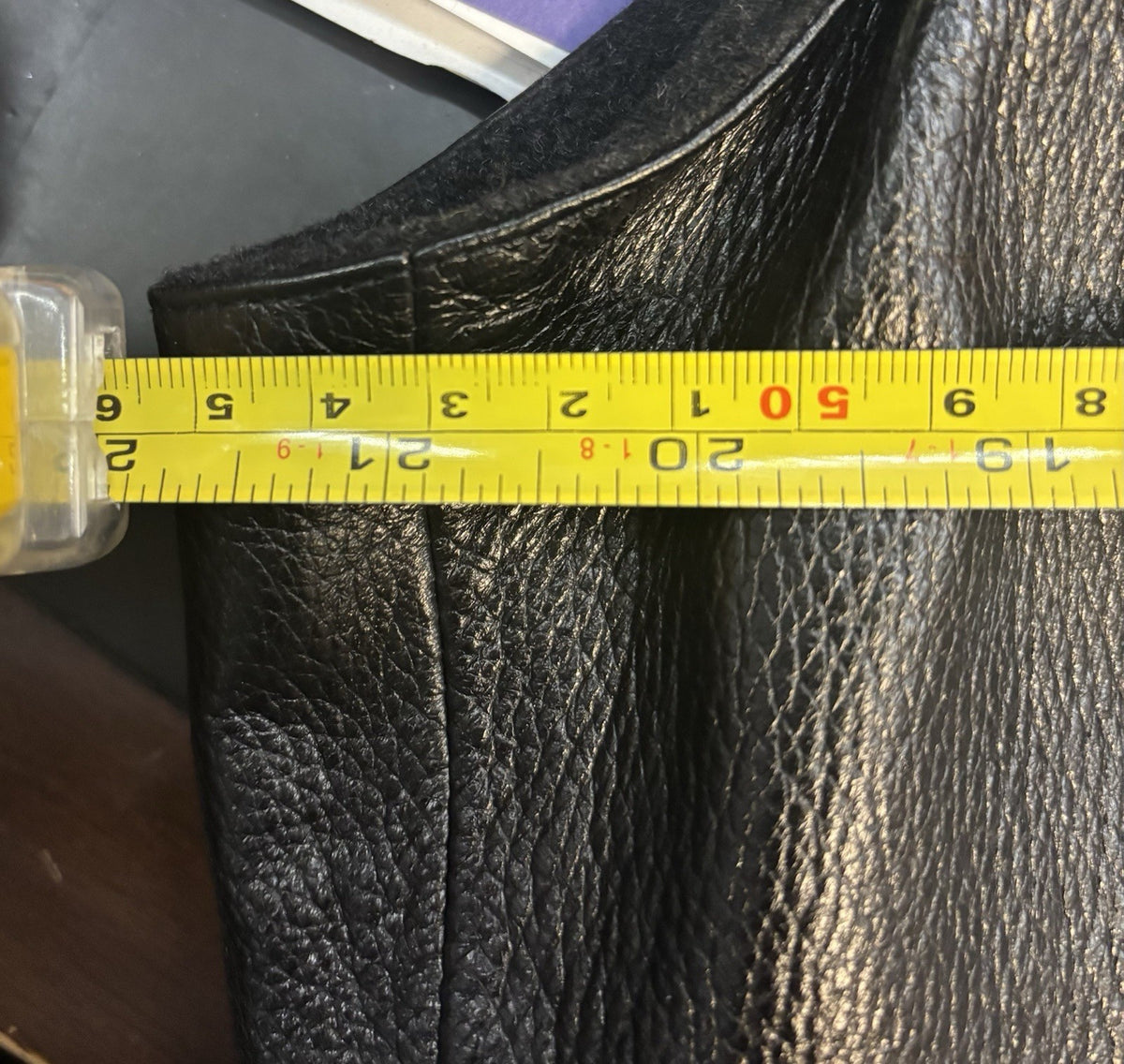 Gianni Versace Black Leather Vest. Vintage. Size Not Label.