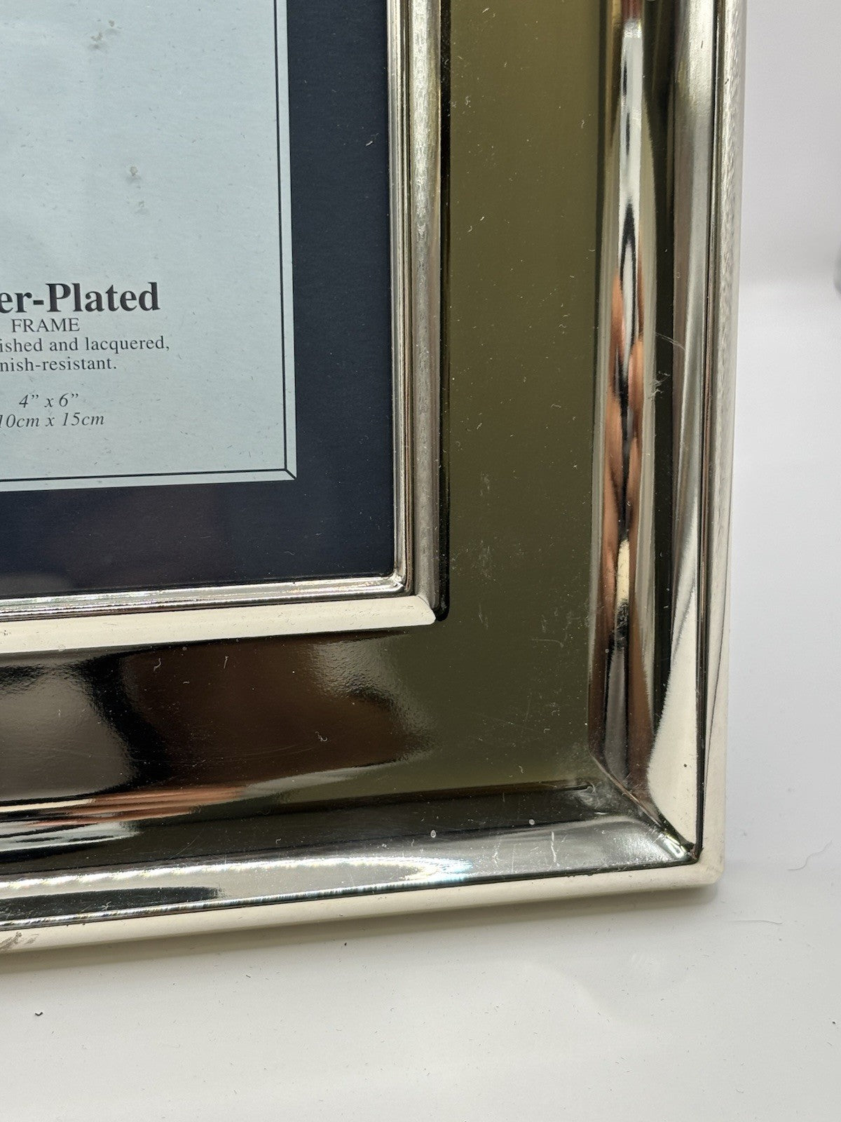 Philip Whitney Ltd. Silver Plated Hand Polished & Lacquered 5” x 7” photo frame