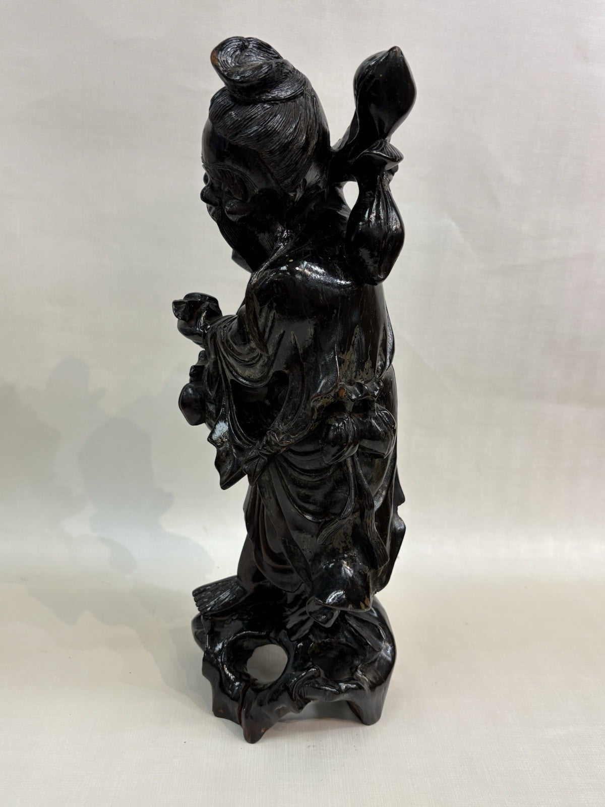Antique Chinese wood Hand Carved Figure Statue