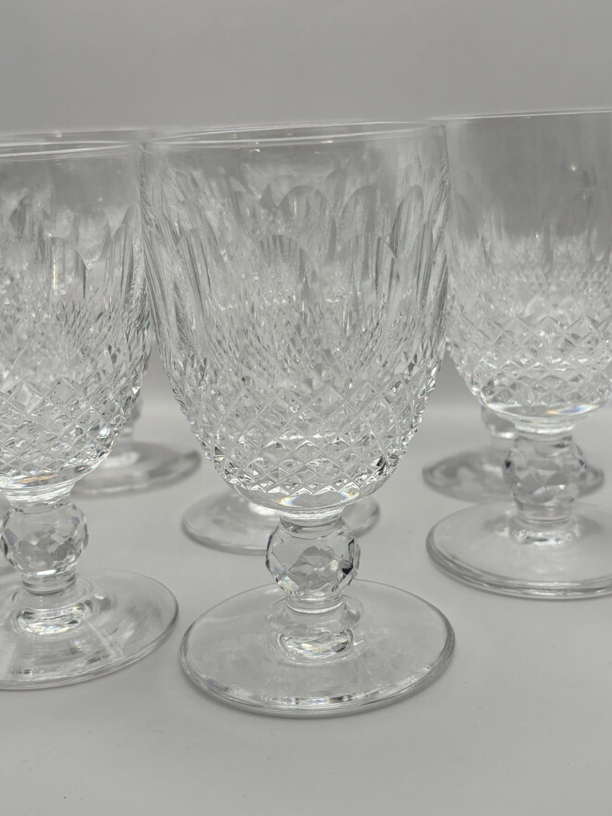 Waterford Crystal Colleen Short Stem Pattern Water Goblets, Set Of 8 , 5.25"
