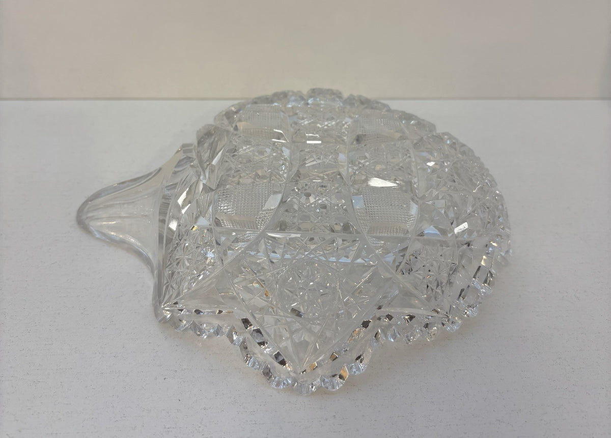 Beautiful American brilliant candy dish or spot holder