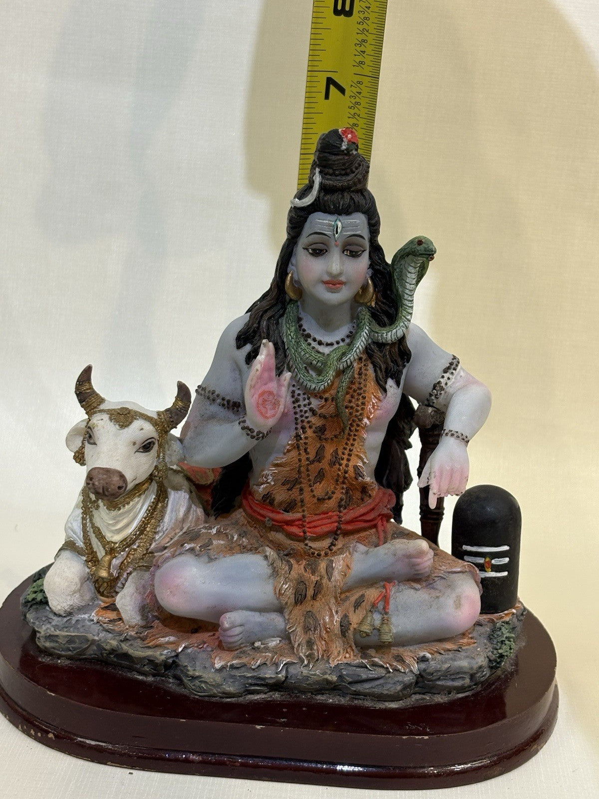 Hindu God Lord Shiva Statue - 3.8”H Indian Idol Shiva for Car Dashboard De
