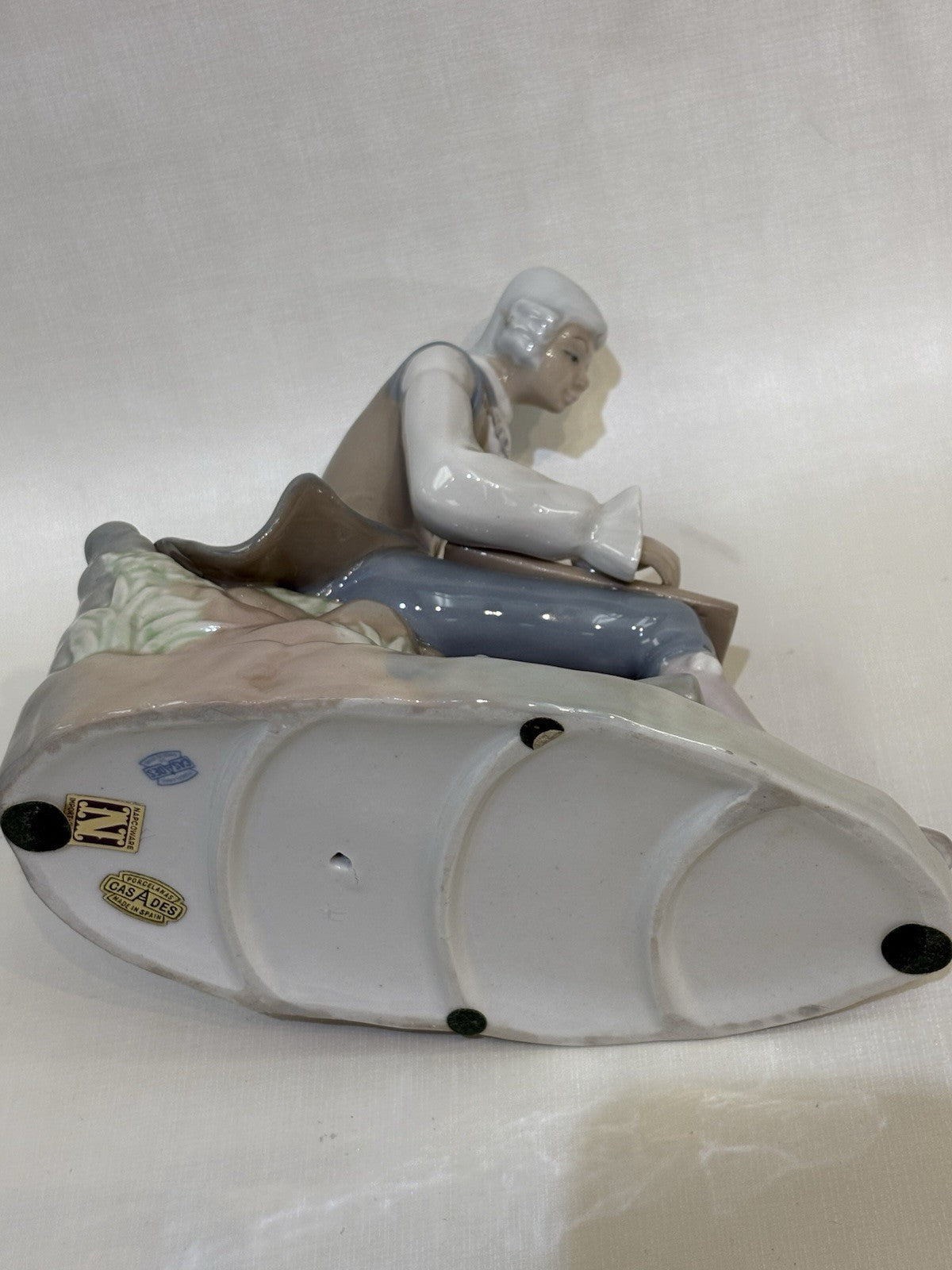Casades Spain 'Painter' Porcelain Figurine Hand Painted, 9”