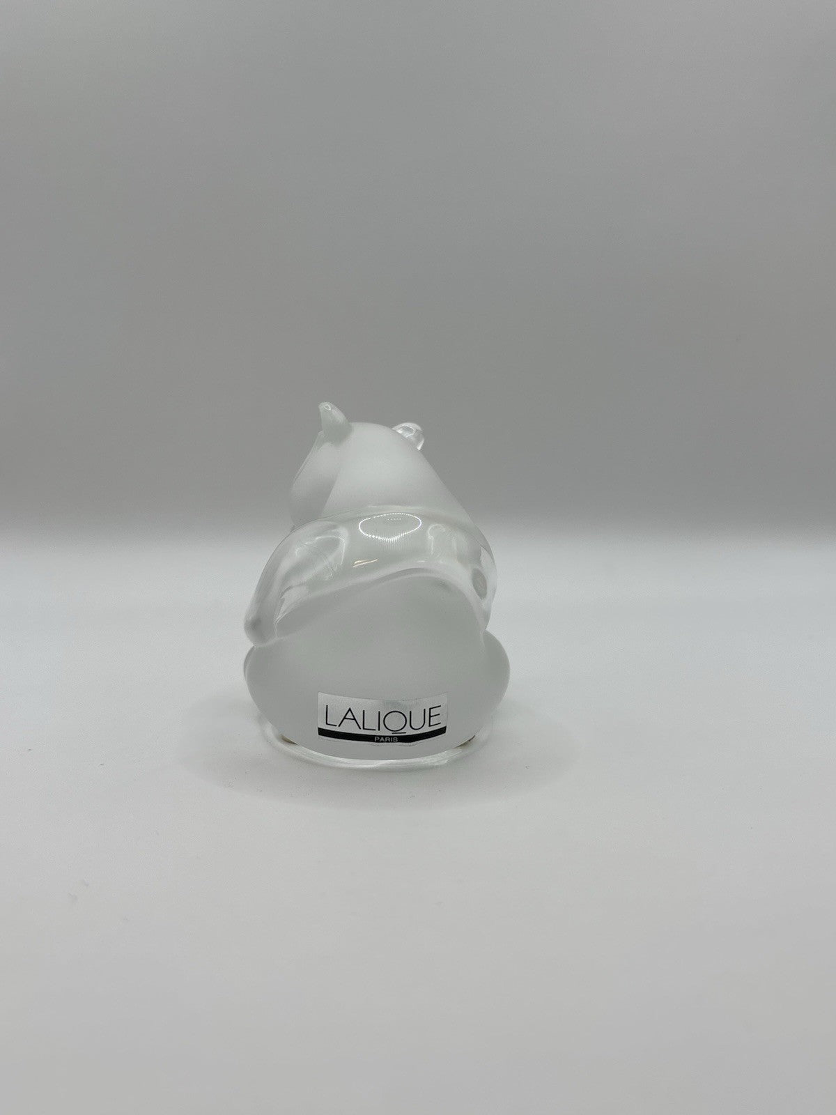 Lolique France Crystal Panda Sculpture Figurine Signed Limited Edition