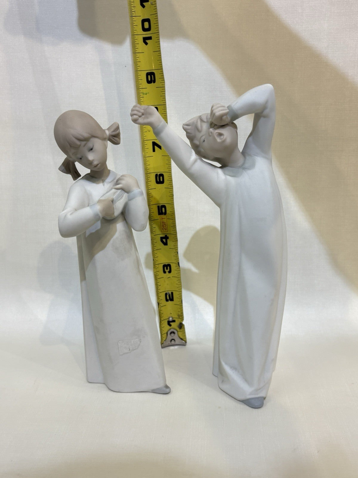 Lladró Boy Awaking Porcelain Figurine Hand Painted Made In Spain
