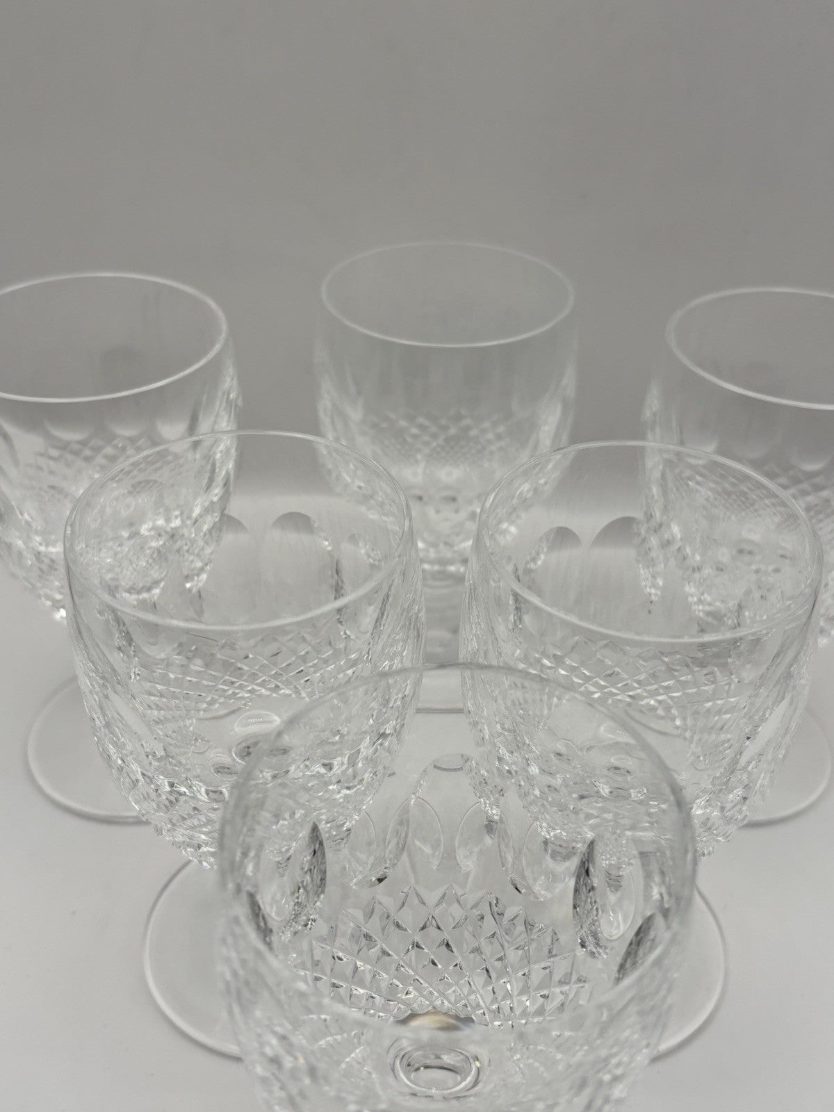 Waterford Crystal Colleen Short Stem Claret Wine Glasses Set of 6