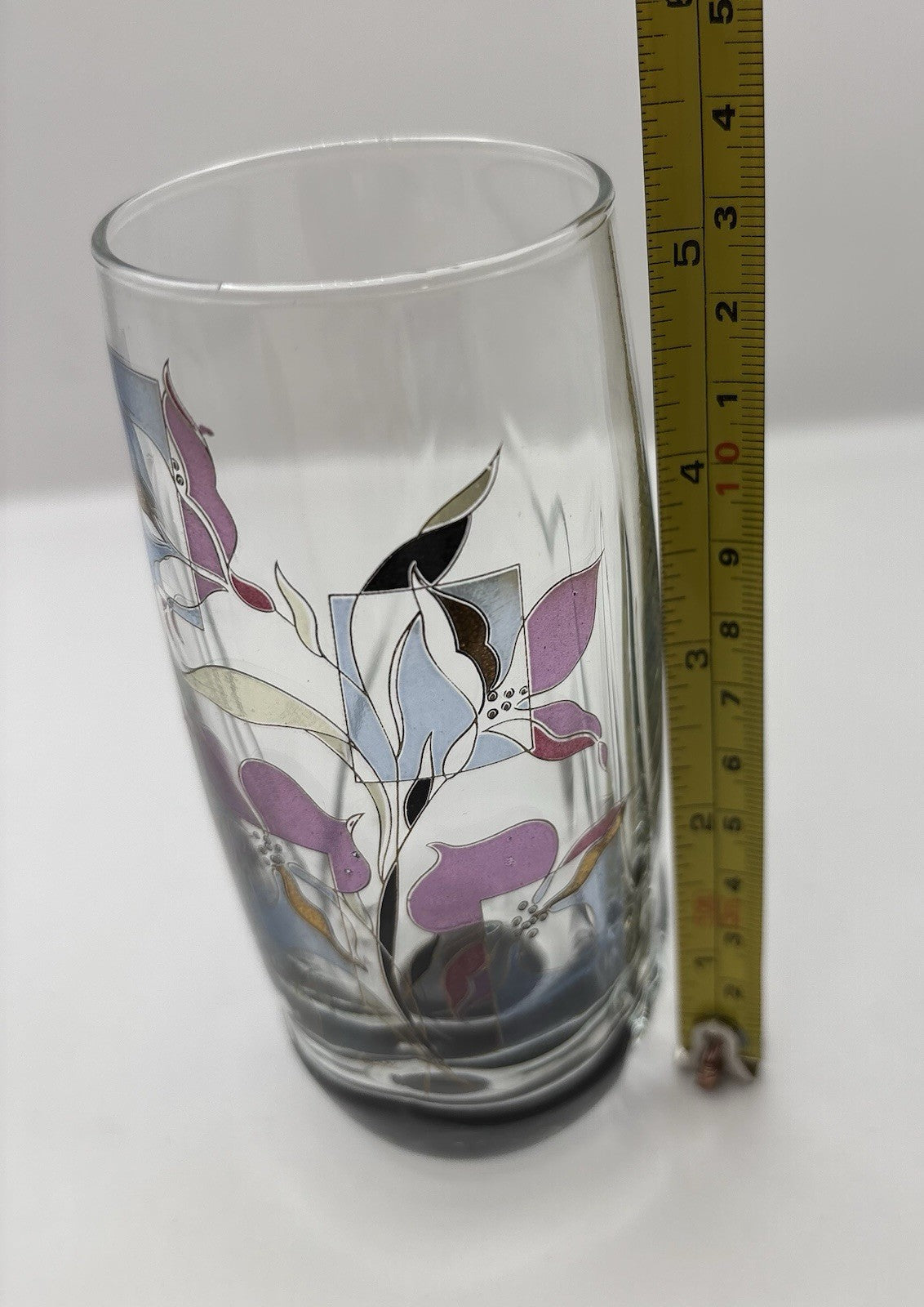 Crov Glasses Ice Bucket and Six Glasses Set of 7 PCS Clear Glass