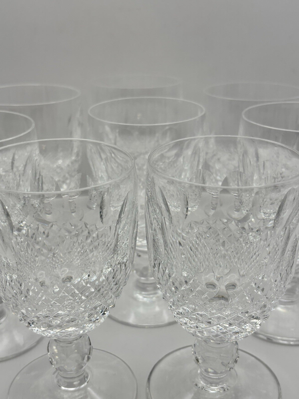 Waterford Crystal Colleen Short Stem Pattern Water Goblets, Set Of 8 , 5.25"