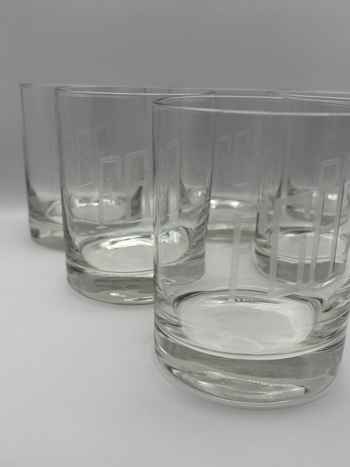 Vintage Double Old Fashioned (DOF) / Rocks Tumbler Classic Glasses Set of 8