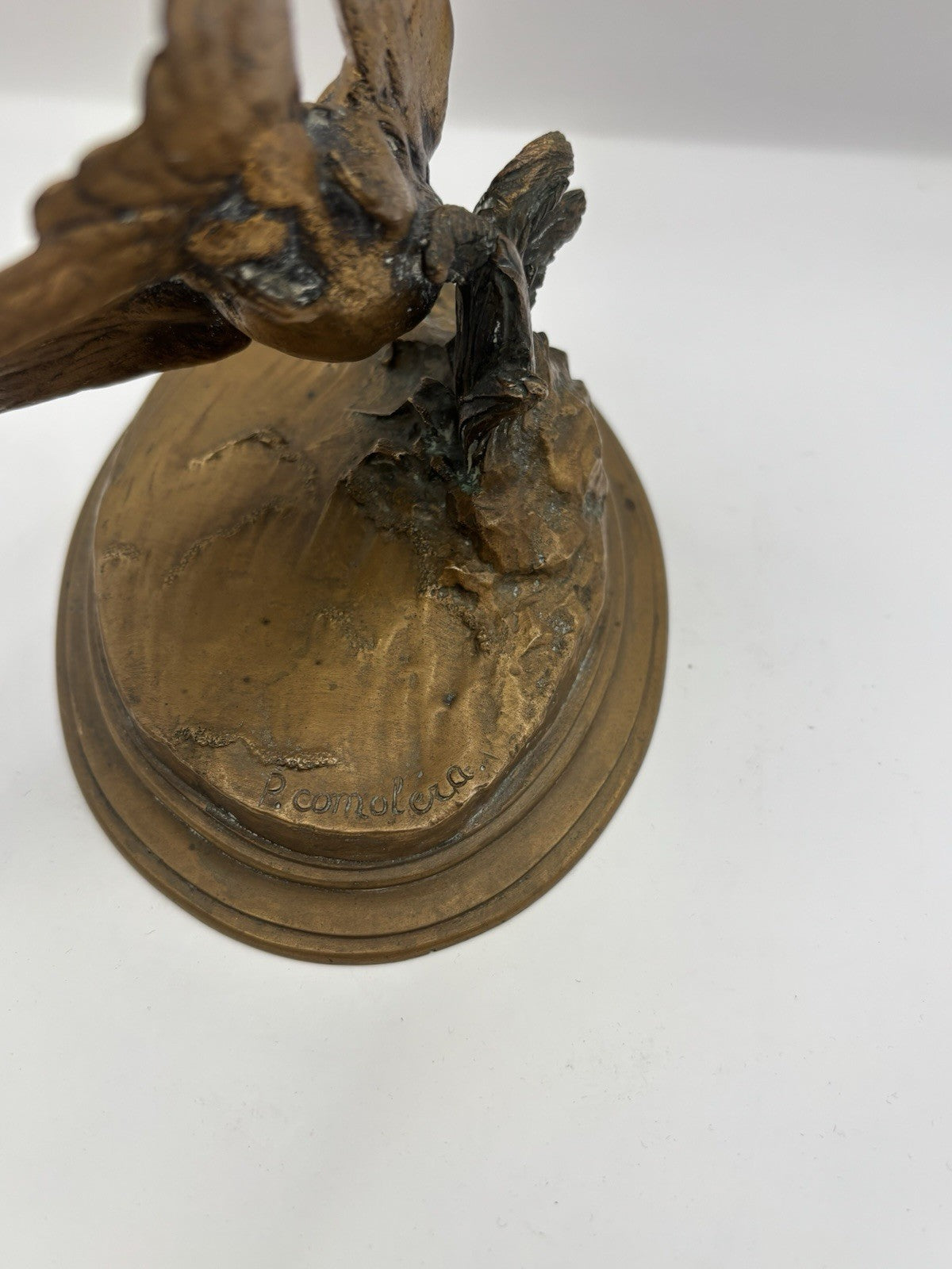Paul Comoléra French 1818- 1897 Signed Antique Bronze Figurine Sculpture Art 6.4