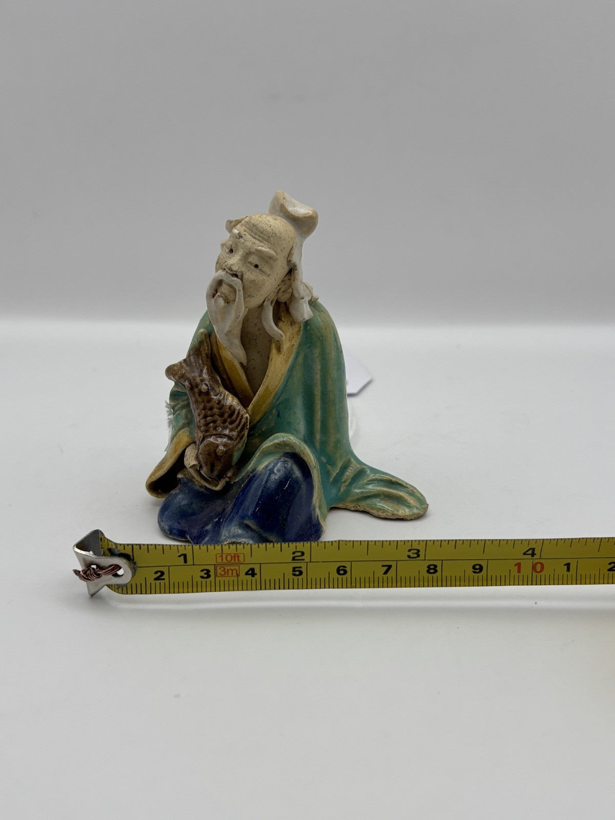 Vintage Chinese Mudman Figurine 3.2”