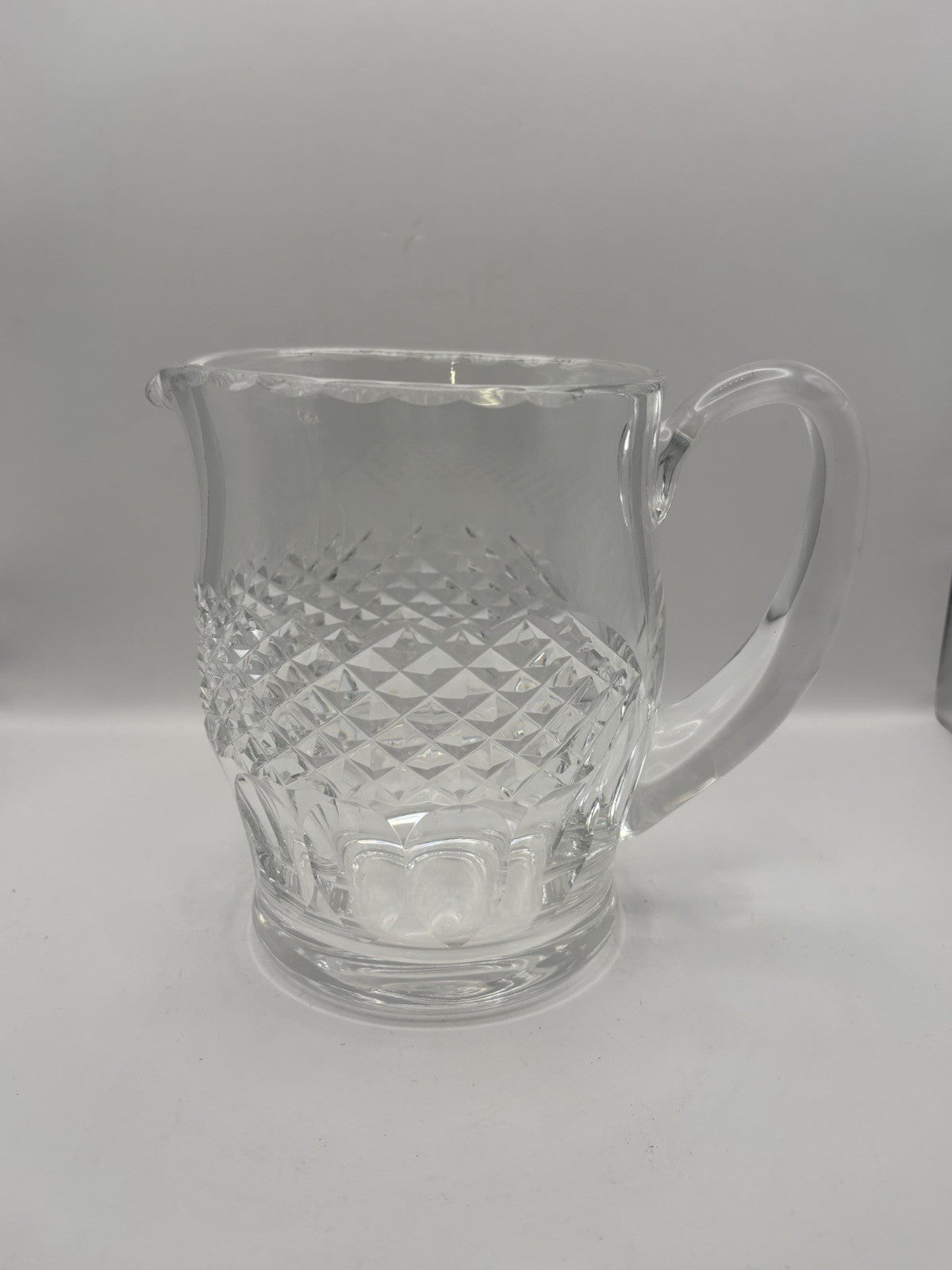 Vintage Waterford Crystal Pitcher In The Colleen Pattern. Made In Ireland 6”