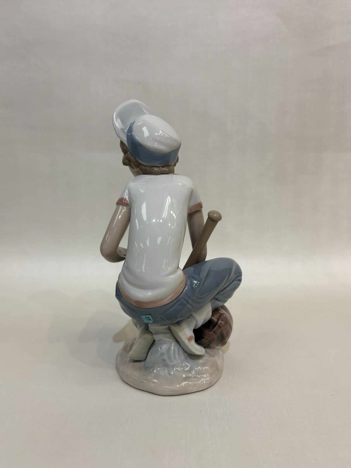 Lladro "Little Leaguer Catcher" porcelain figurine, model number 5290