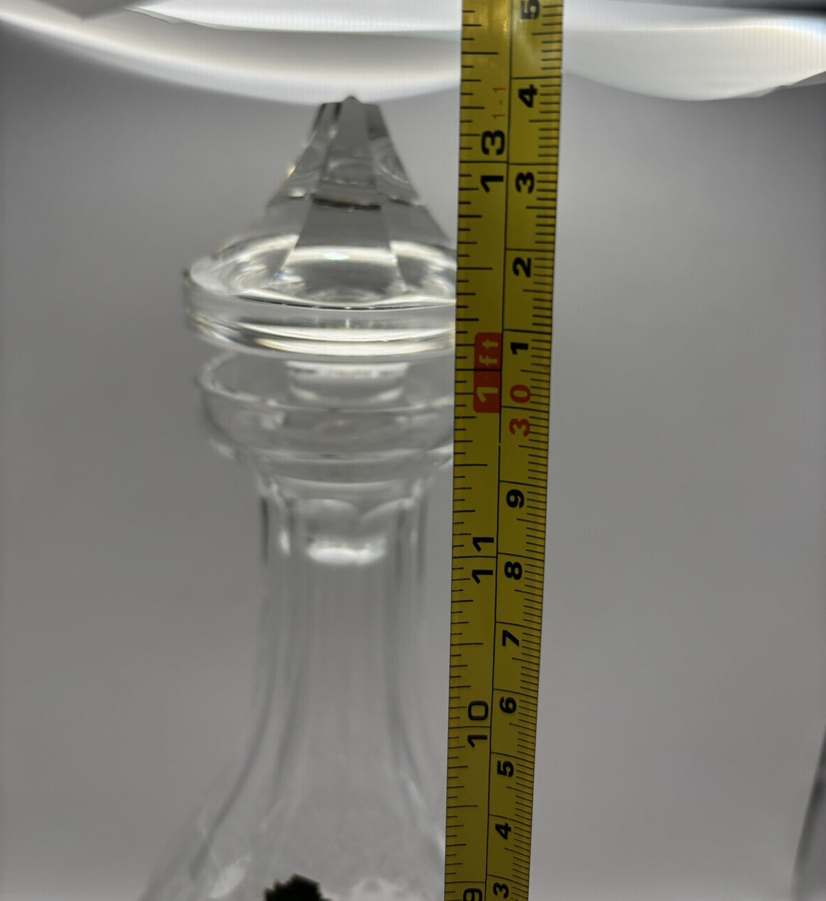 Waterford Crystal Colleen wine decanter with a distinctive diamond-cut pattern