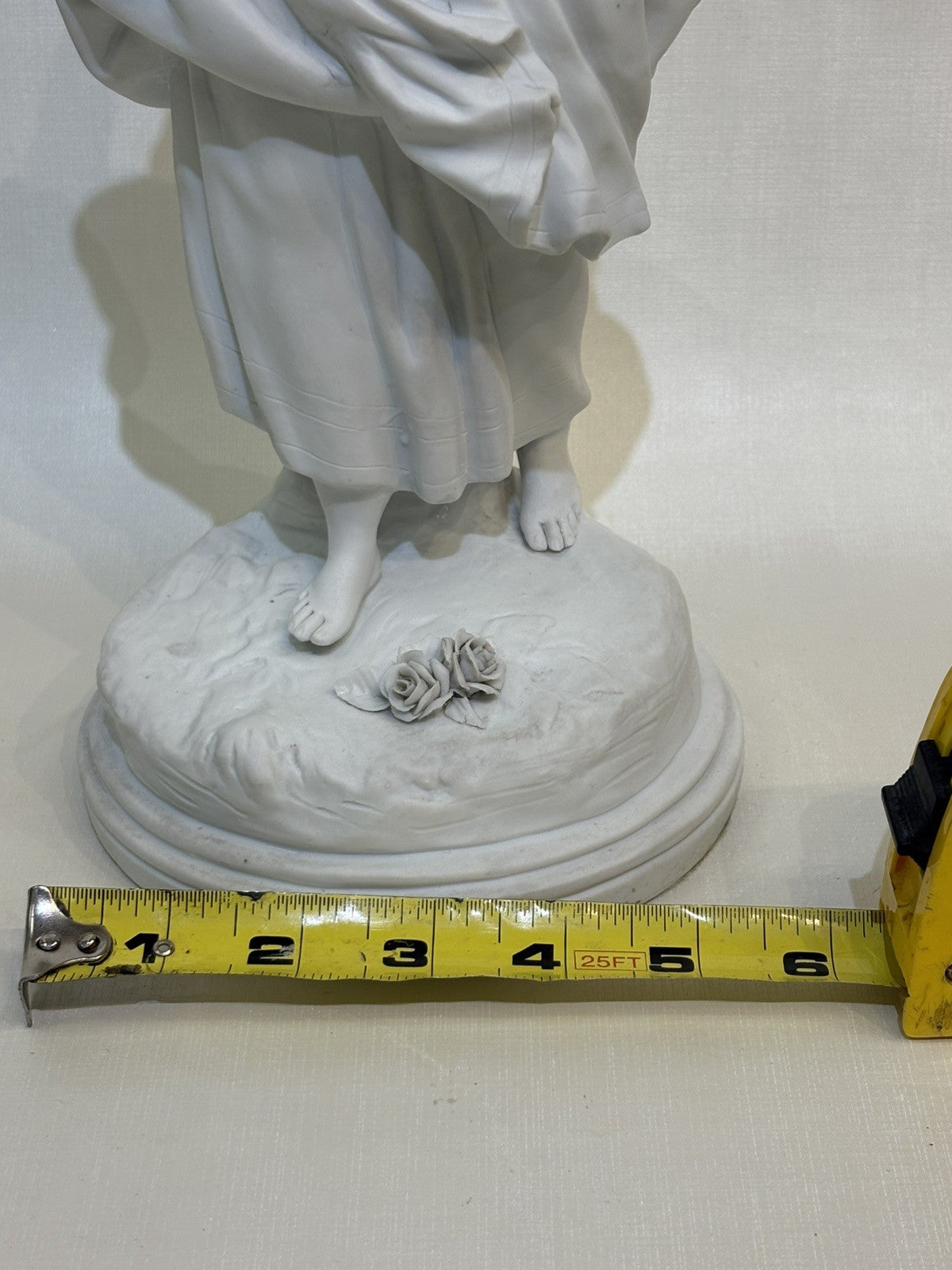 Antique Pair of Biscuits Sculptures Art Deco Porcelain Figures Signed In TheBack