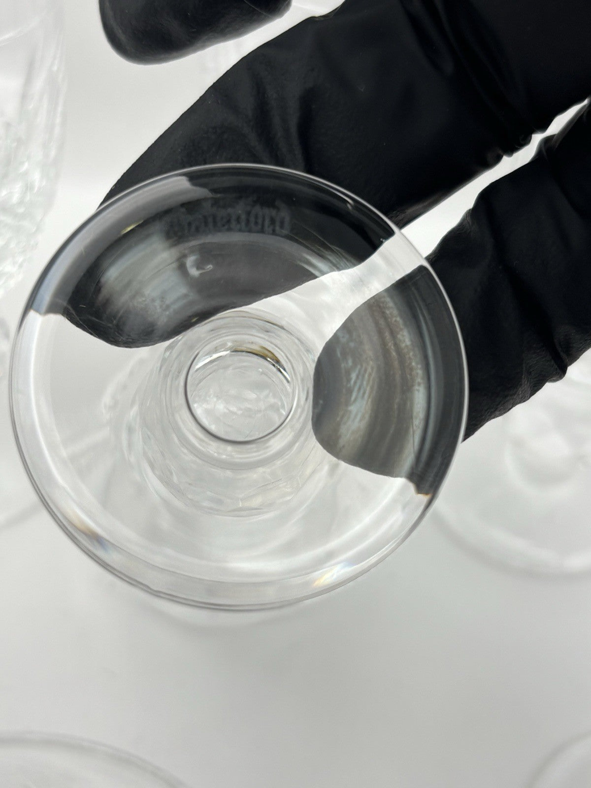 Waterford Crystal in the Colleen pattern, specific short stem sherry glasses