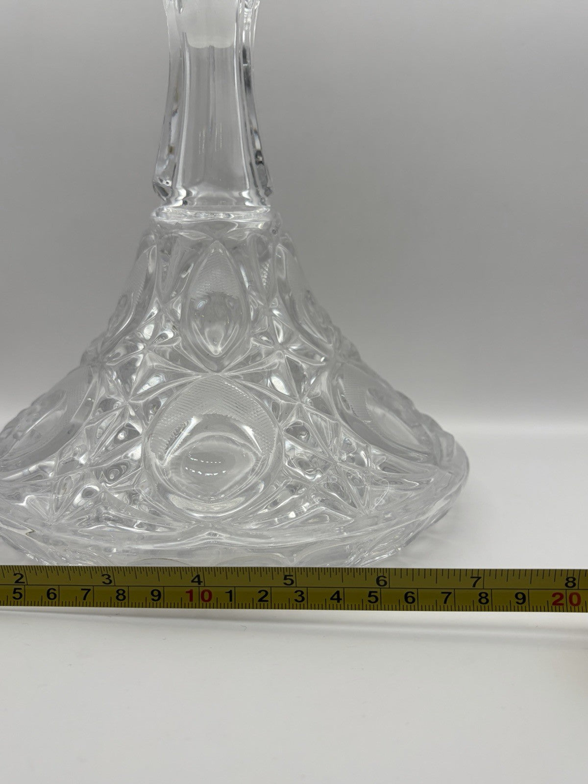 Vintage Cut Lead Crystal Glass Ships Decanter PeeDee Germany 24% Lead Crystal