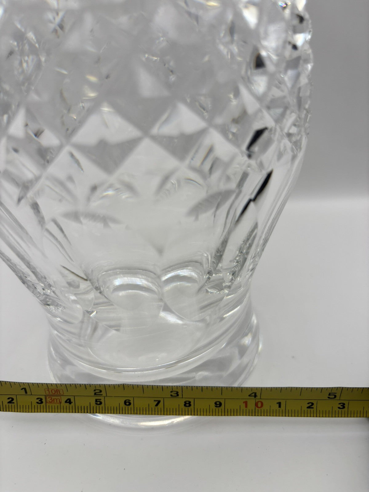 Waterford Crystal Colleen wine decanter with a distinctive diamond-cut pattern