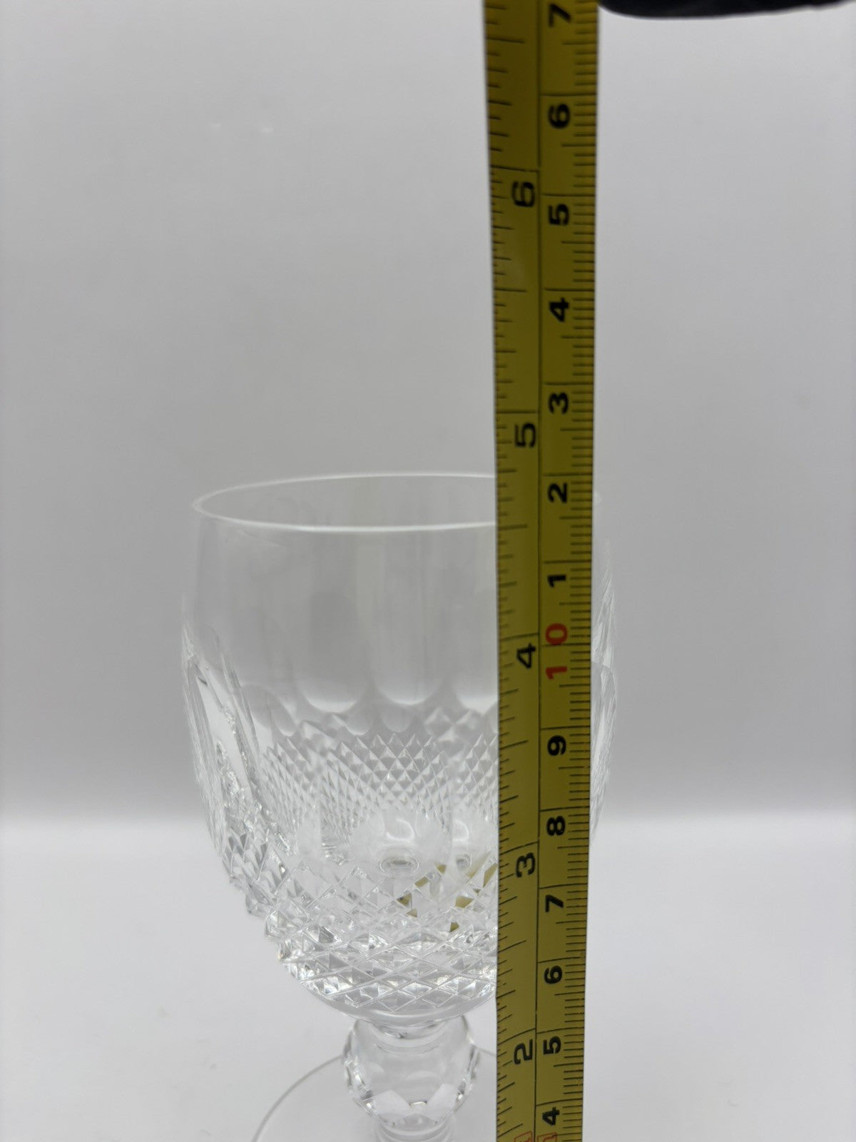 Crystal Colleen by Waterford Short Stem Diamond- Cut Patter Glasses Set of 3