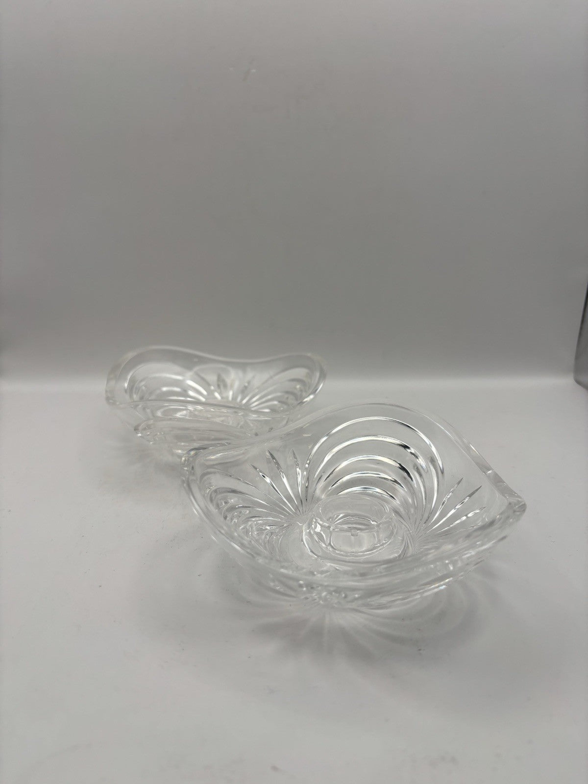 Royal Crystal Rock (RCR) Italy Aurea lead crystal taper candle holders