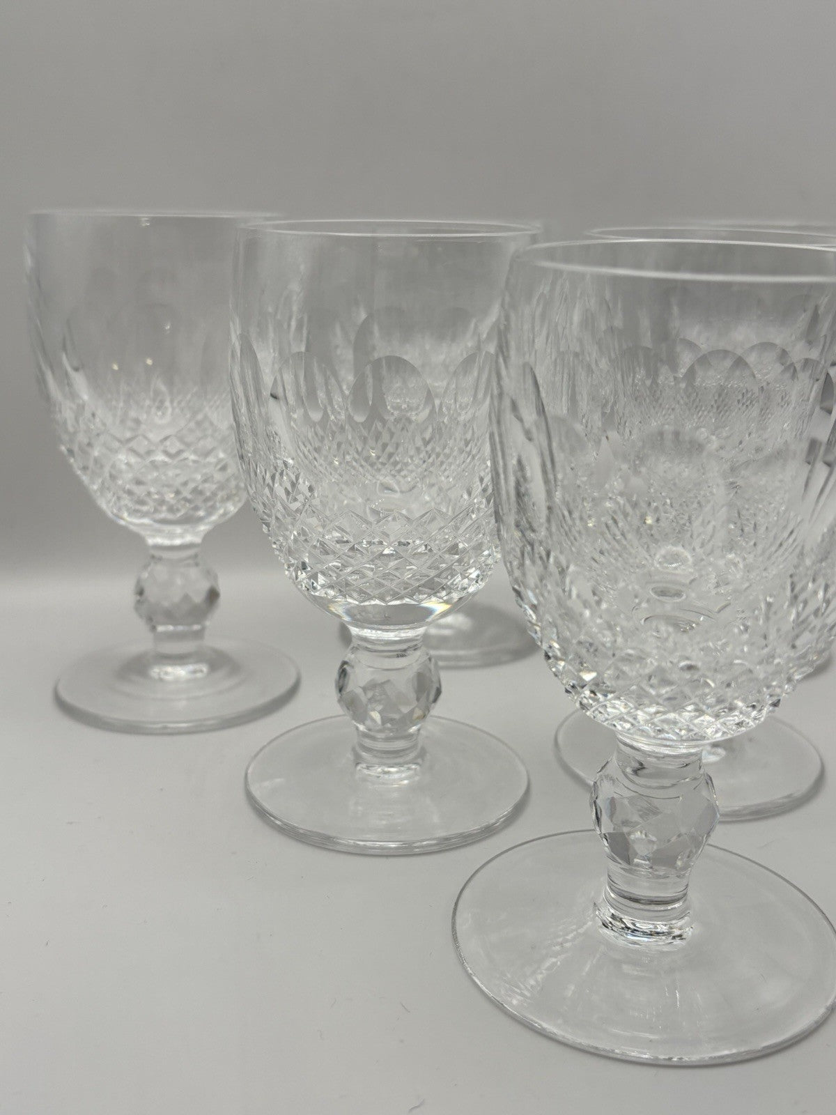 Waterford Crystal Colleen Short Stem Claret Wine Glasses Set of 6