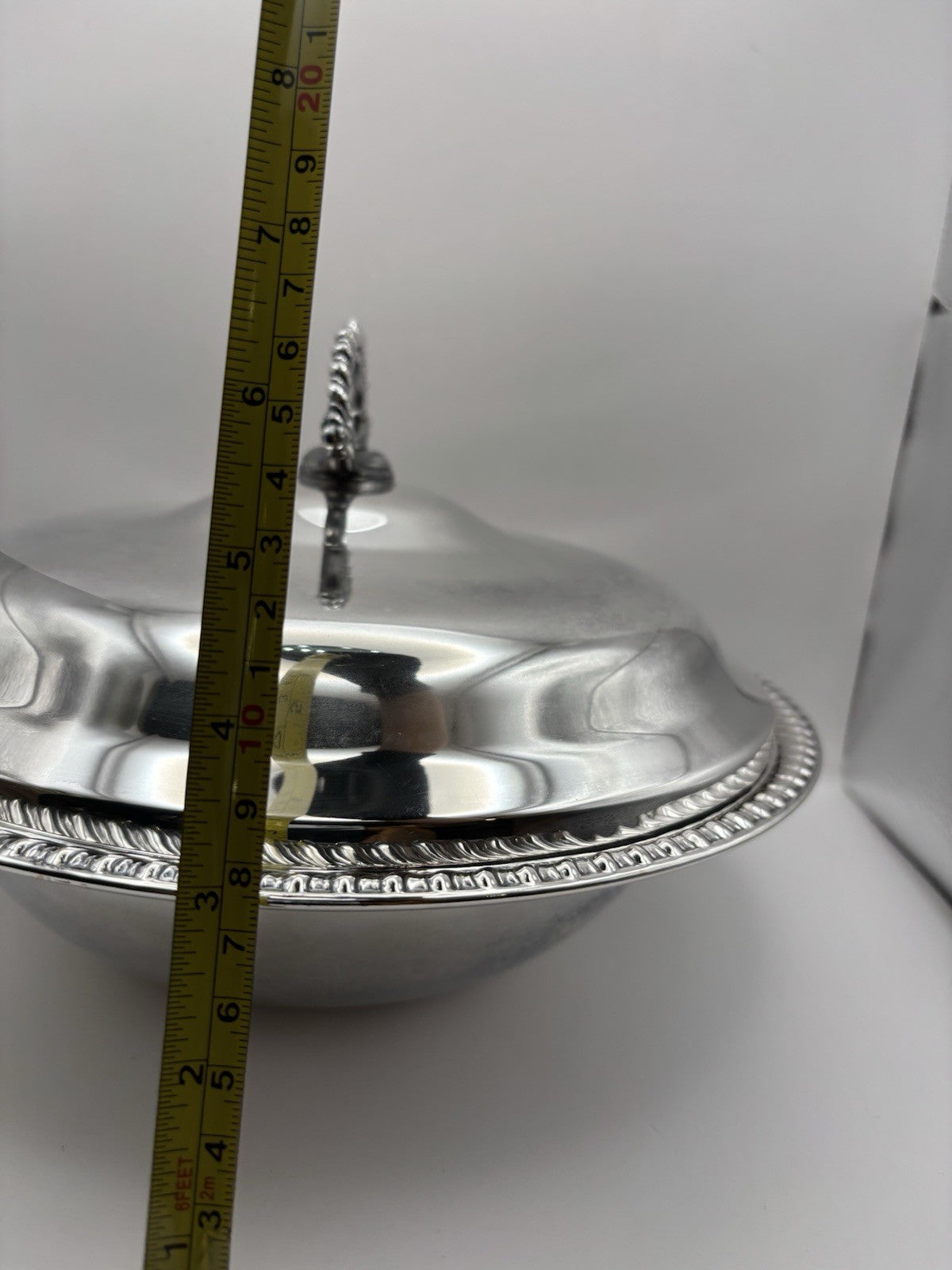 WMA Rogers Victorian-style silver-plated covered casserole