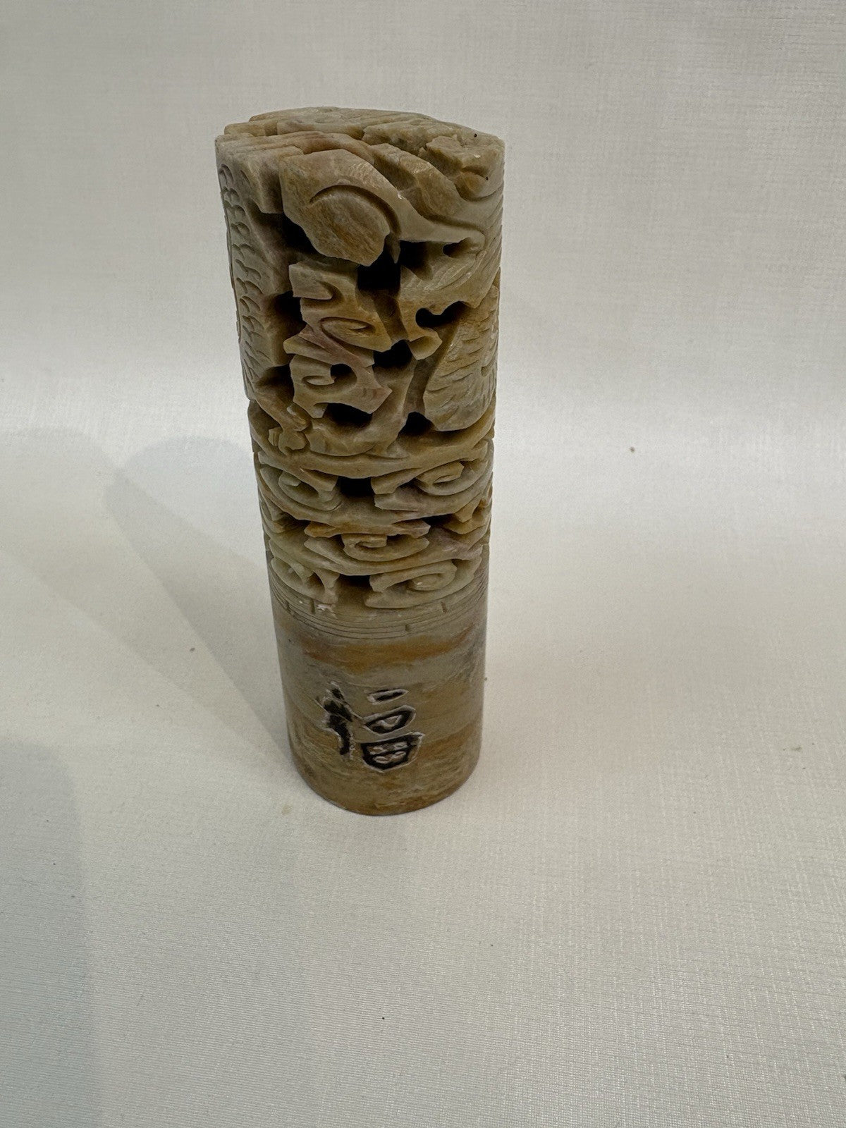 Vintage Chinese art carved in marble