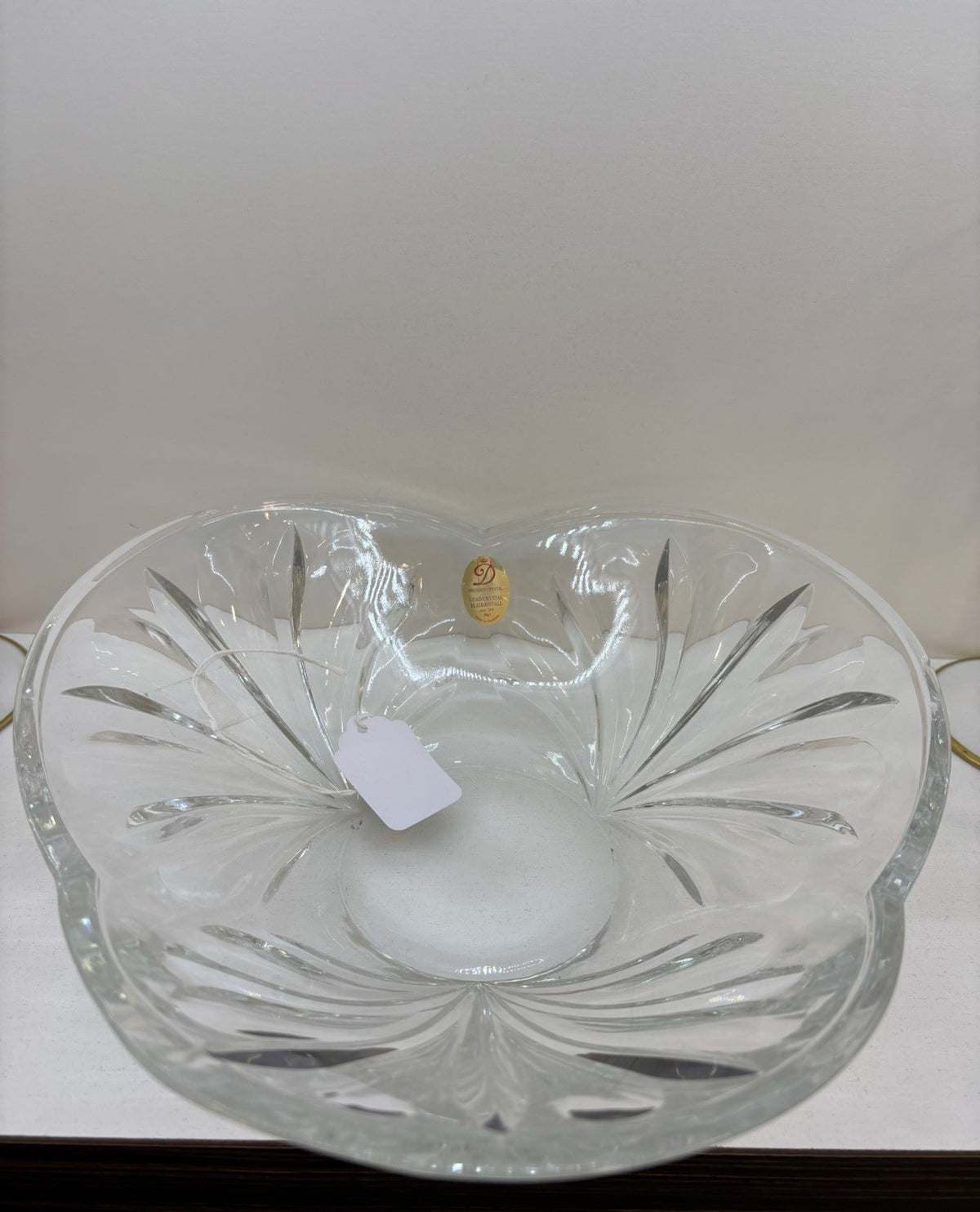 Beautiful Dresden Crystal bowl with a Magnificent design