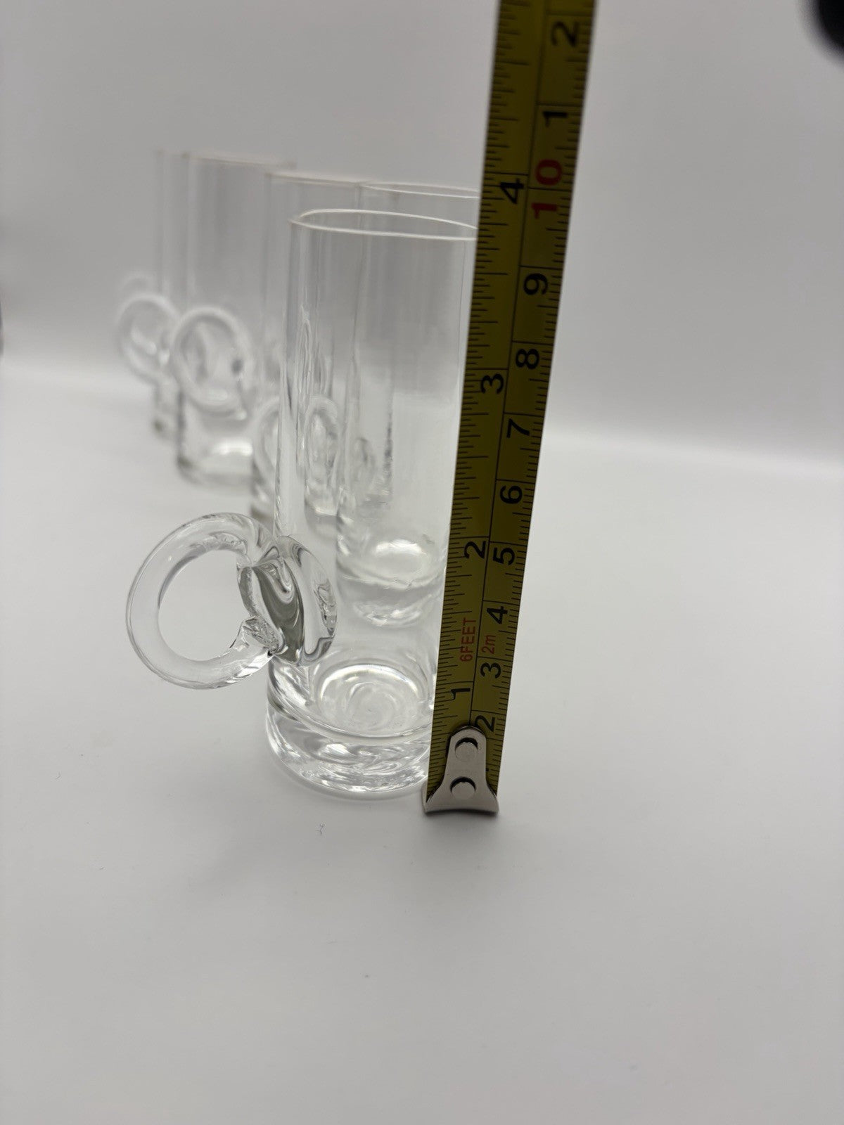 Vintage Lenox hand-blown crystal glasses Irish coffee or liqueur. 5 glasses