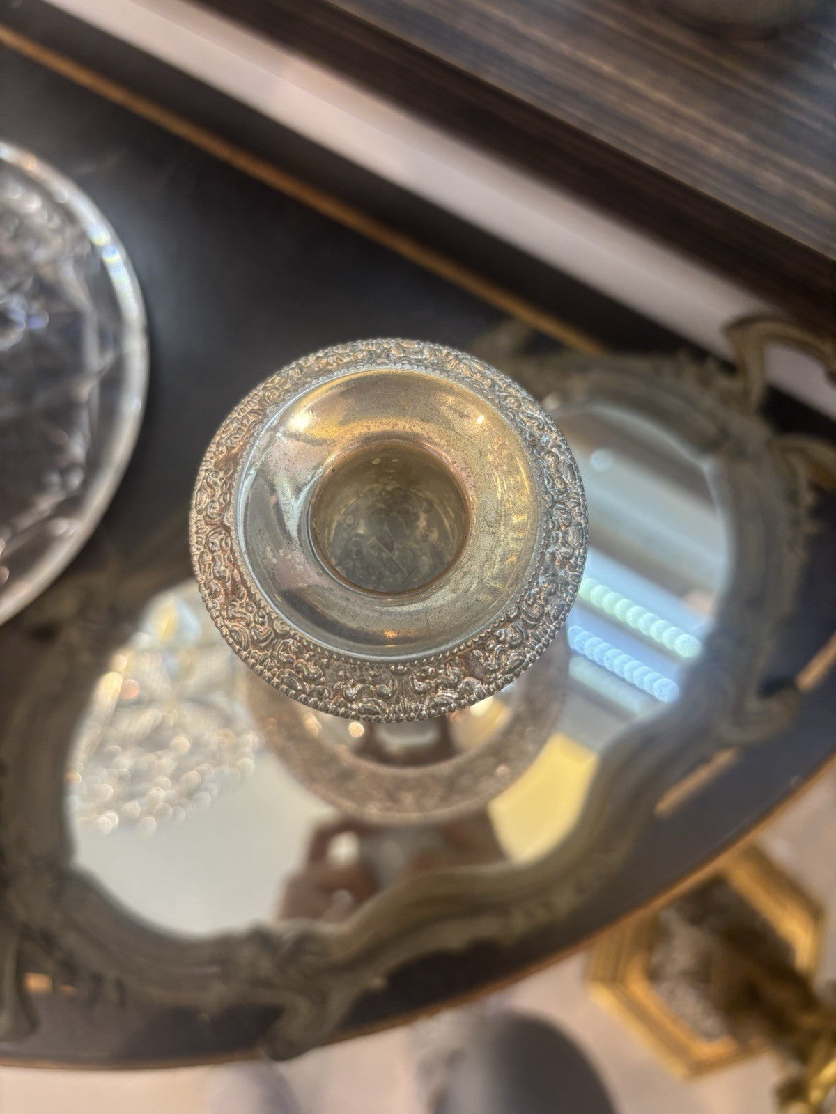 Vintage silver plated Candle Holder