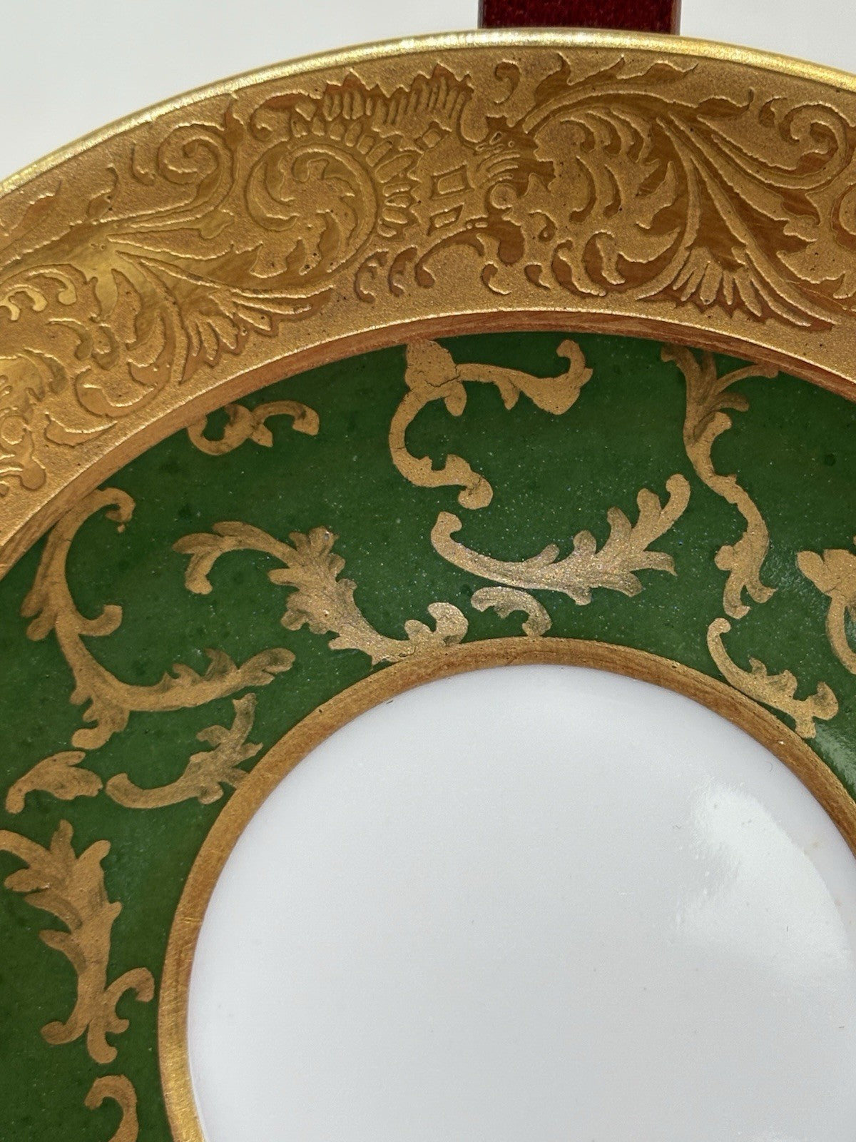 Small Plate Made Frnce Imperial Porcelain Gold Trim
