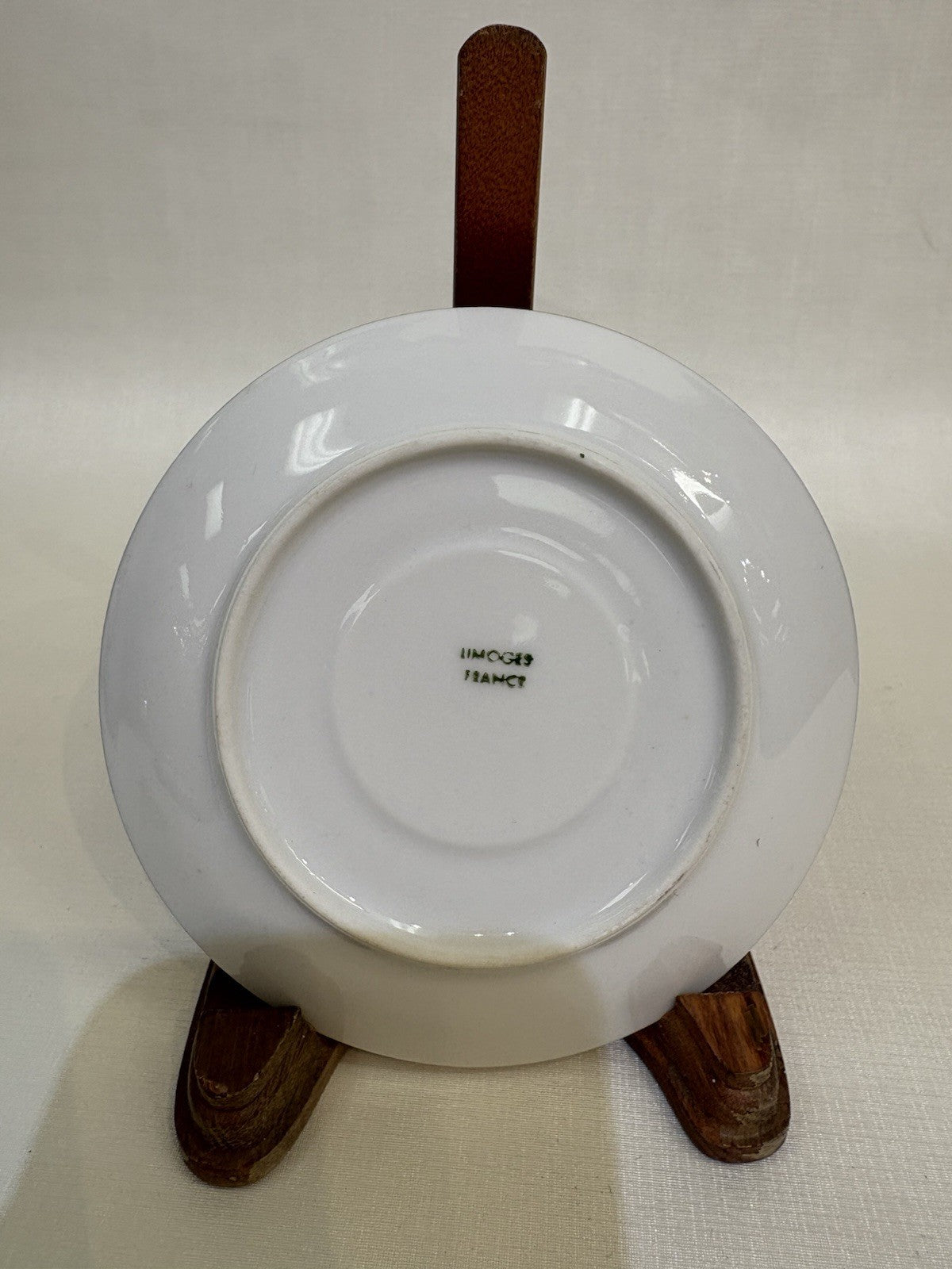 Small Plate Made Frnce Imperial Porcelain Gold Trim