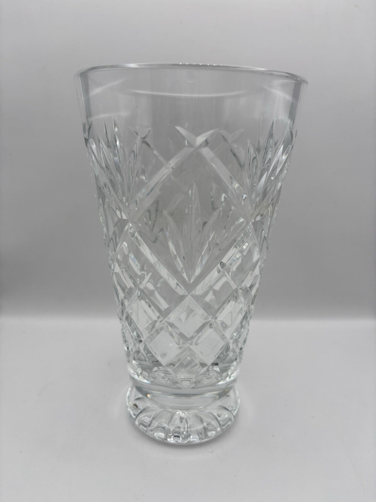Waterford Crystal Innisfree 8 Pedestal Footed Vase. Excellent Condition