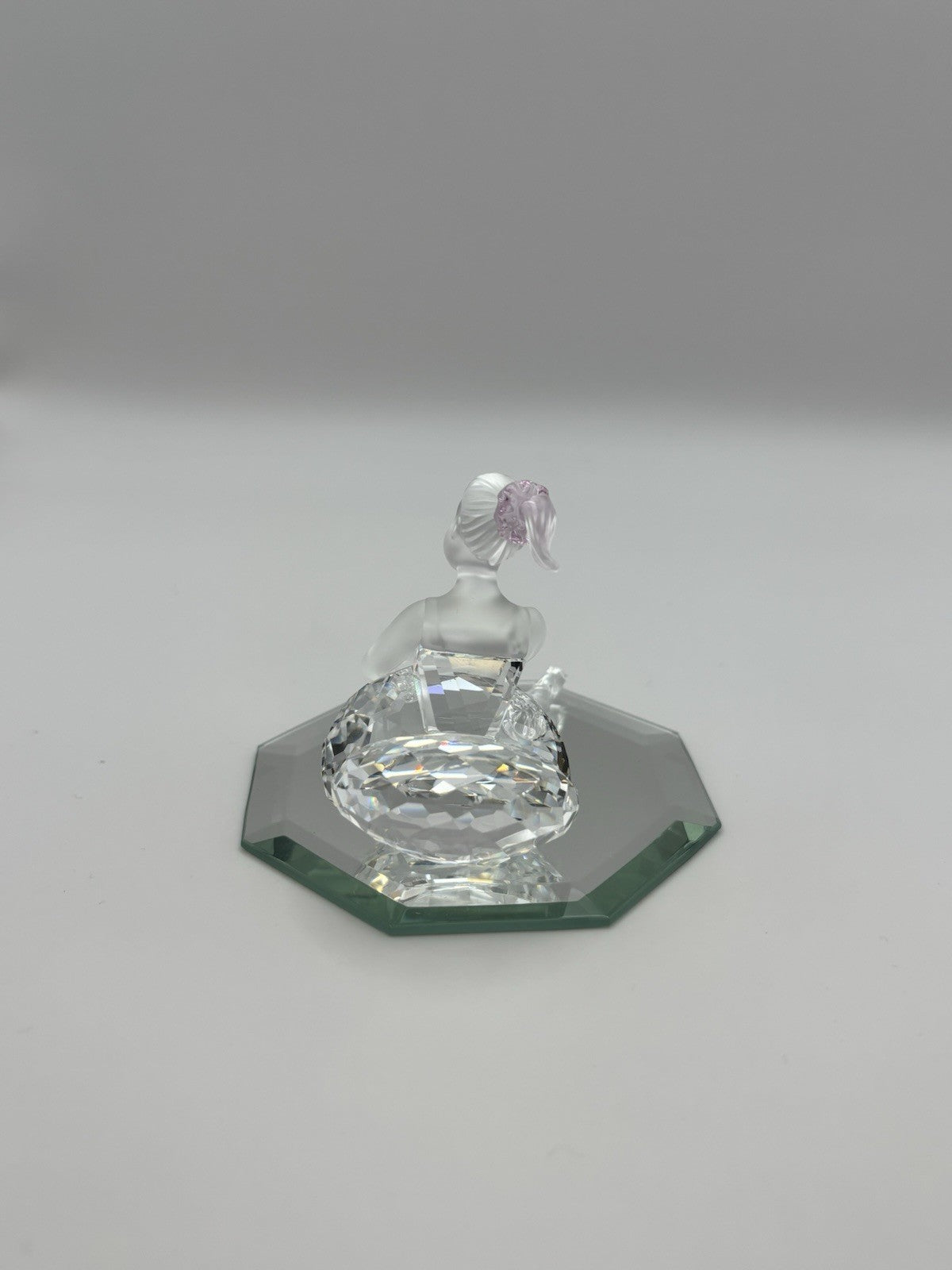 Swarovski Crystal Young Ballerina Figurine Box COA 7550NR000007