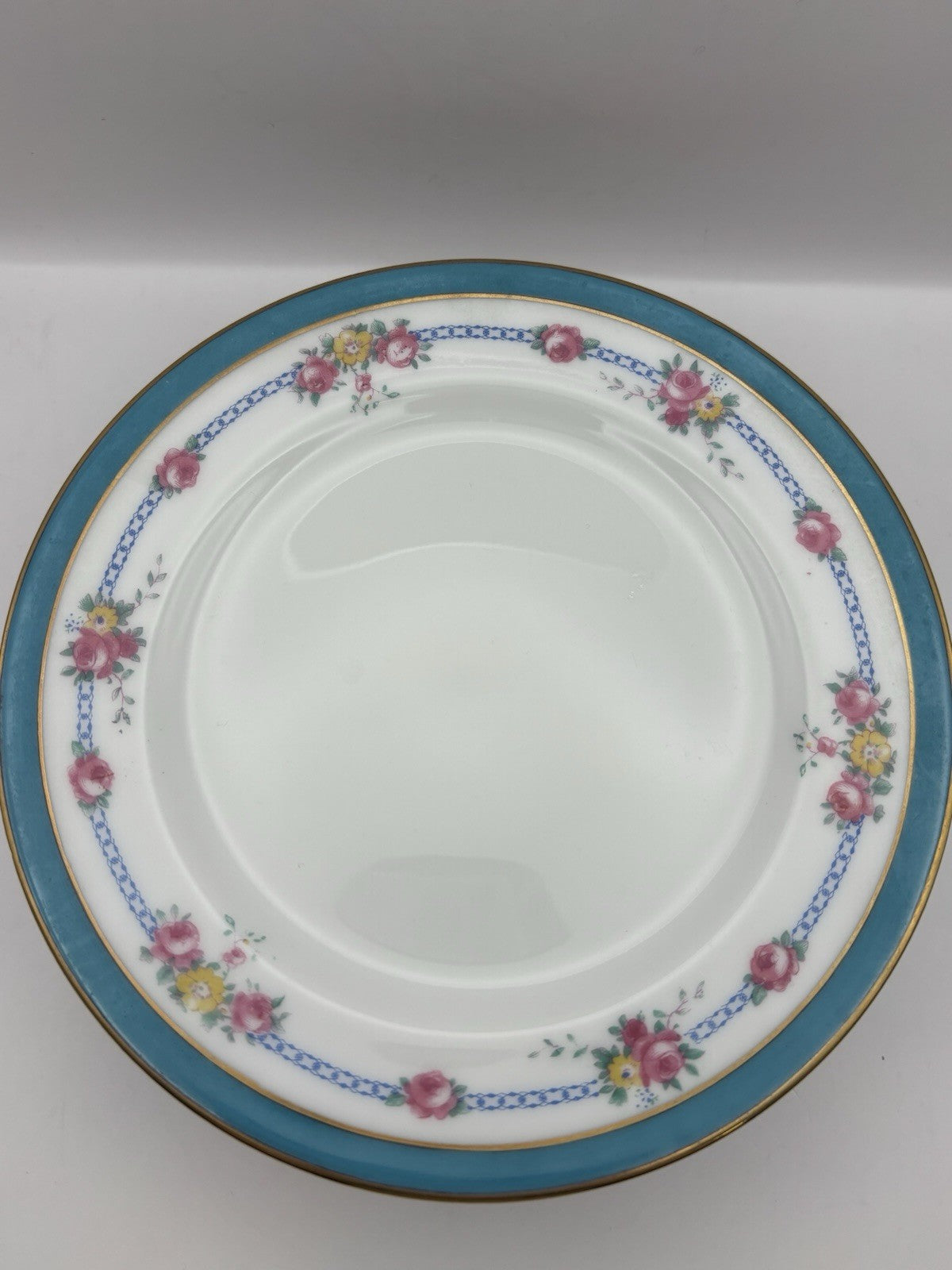 Set of 6 T&V Limoges Plate with A Floral Design France Antique Vintage Plates